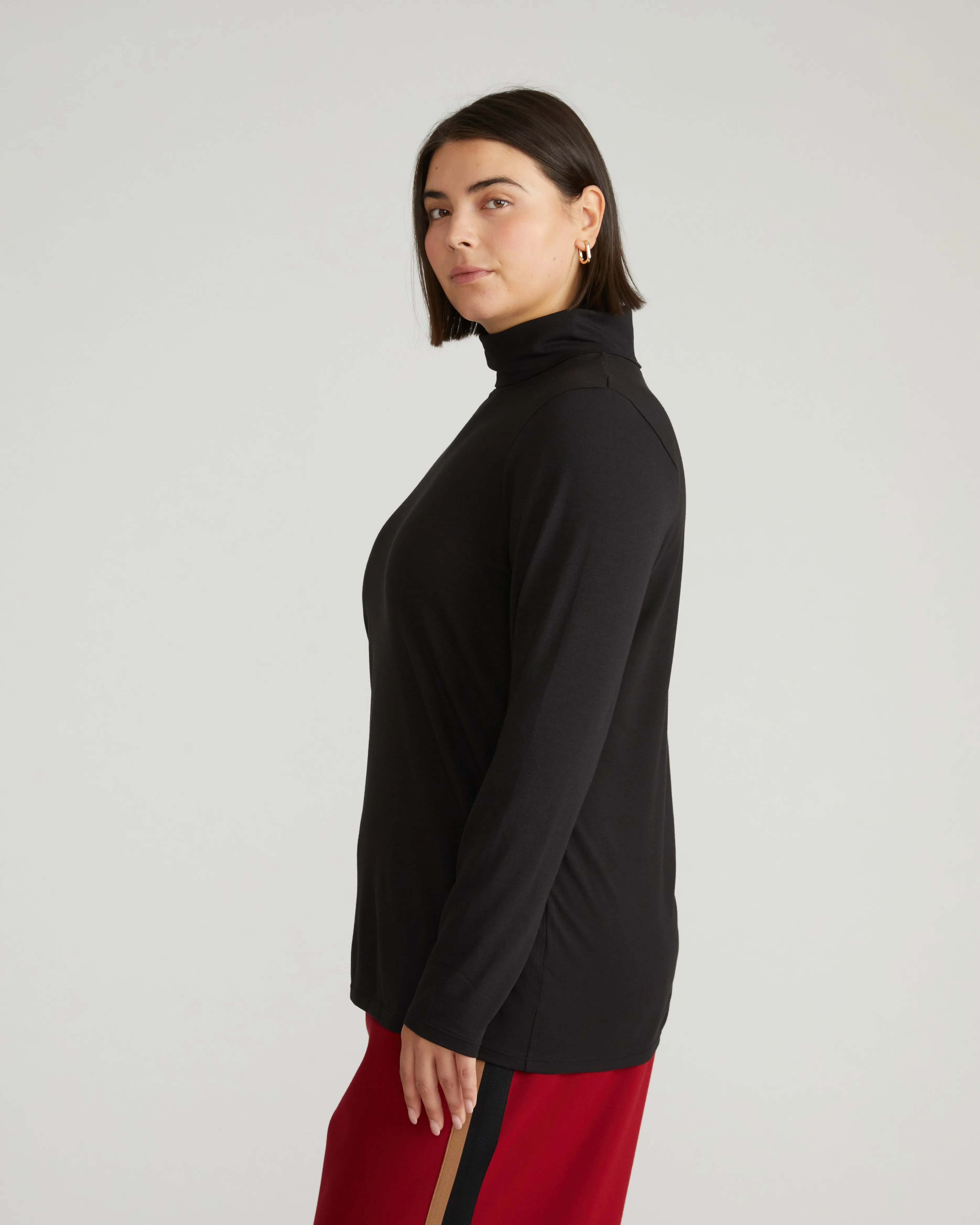 Close Fit Turtleneck - Black sold by Universal Standard product image thumbnail 2