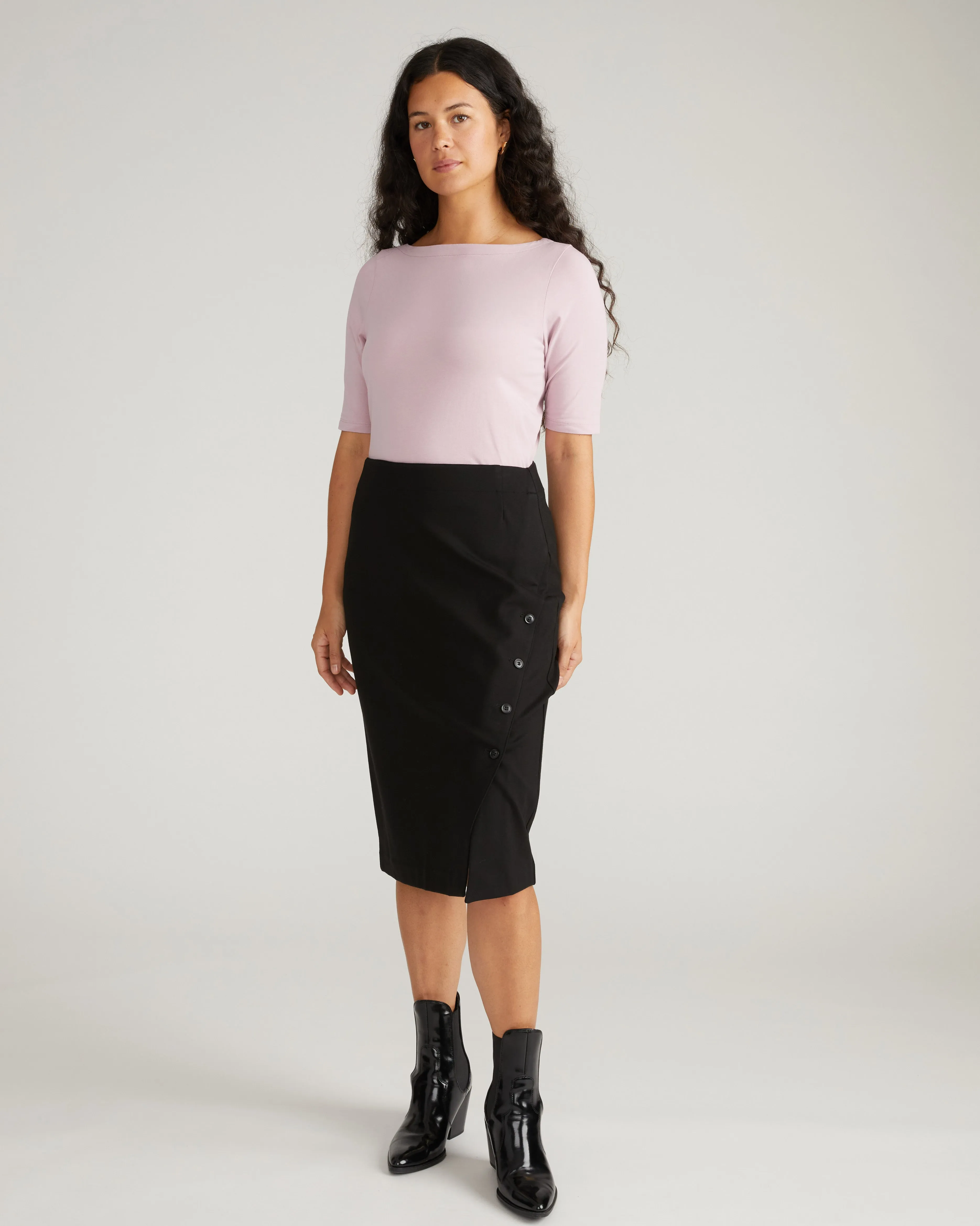 Bella Boatneck Tee - Pale Mauve sold by Universal Standard product image thumbnail 2