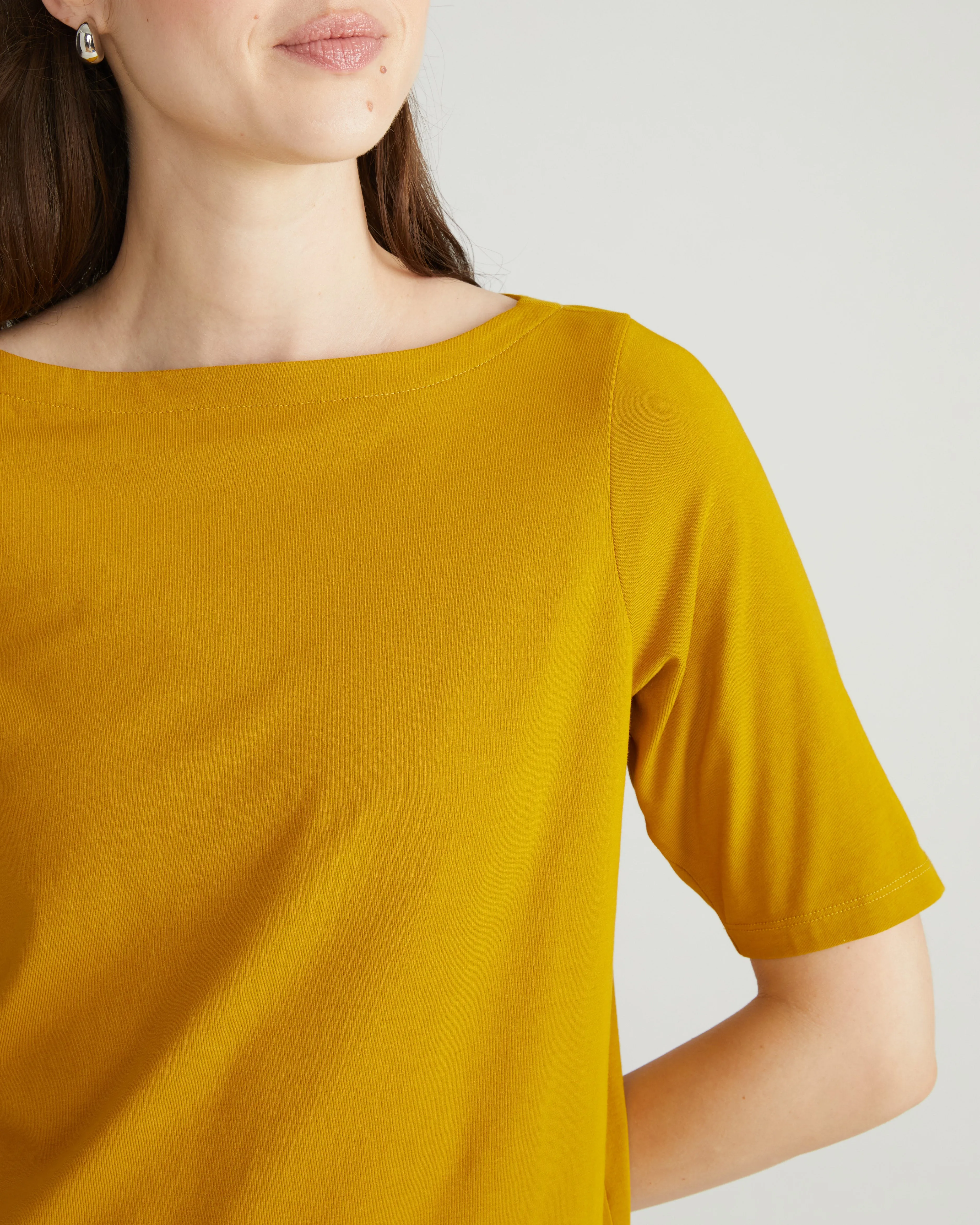 Bella Boatneck Tee - Mustard sold by Universal Standard product image thumbnail 5