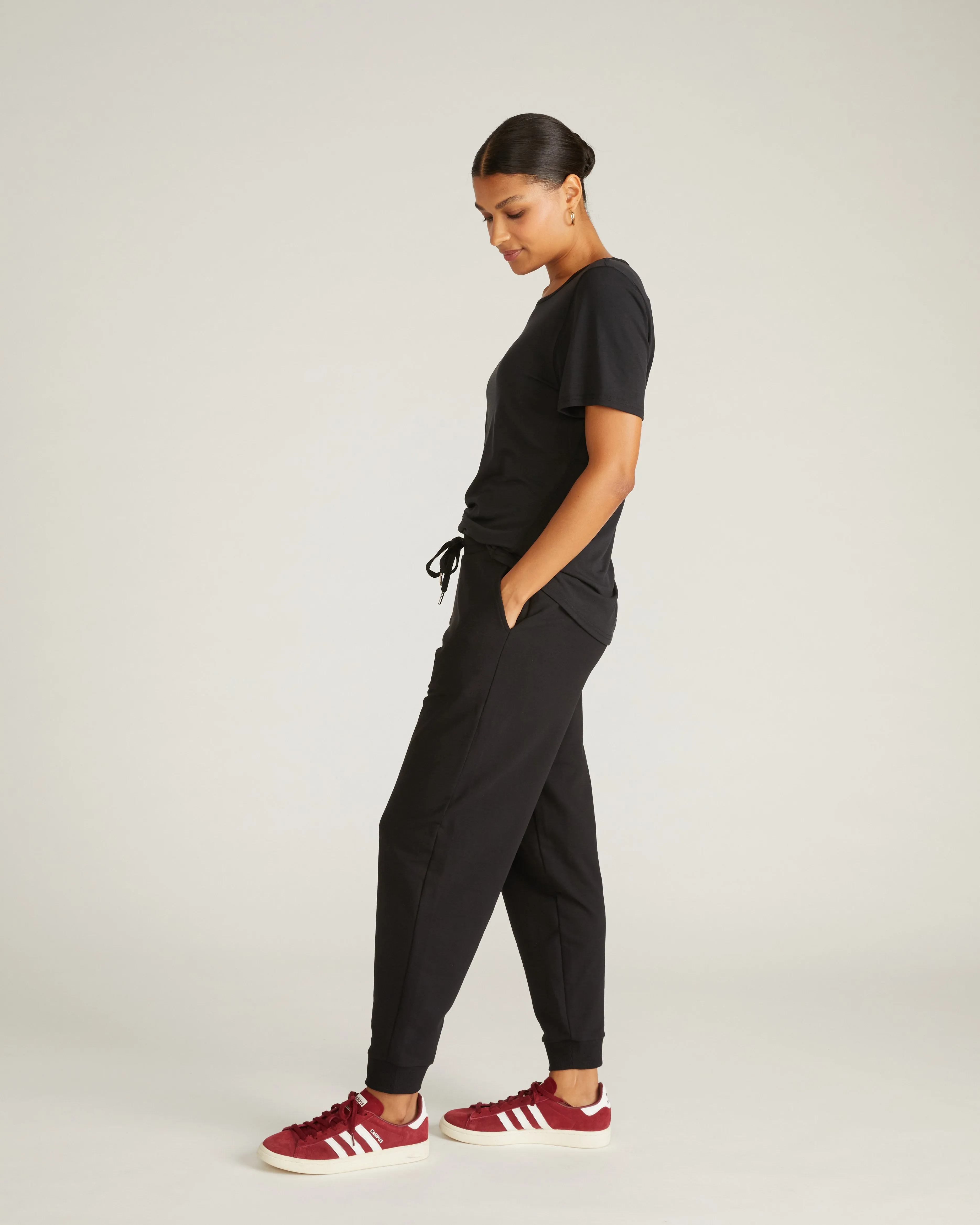 Selma French Terry Jogger - Black sold by Universal Standard product image thumbnail 2
