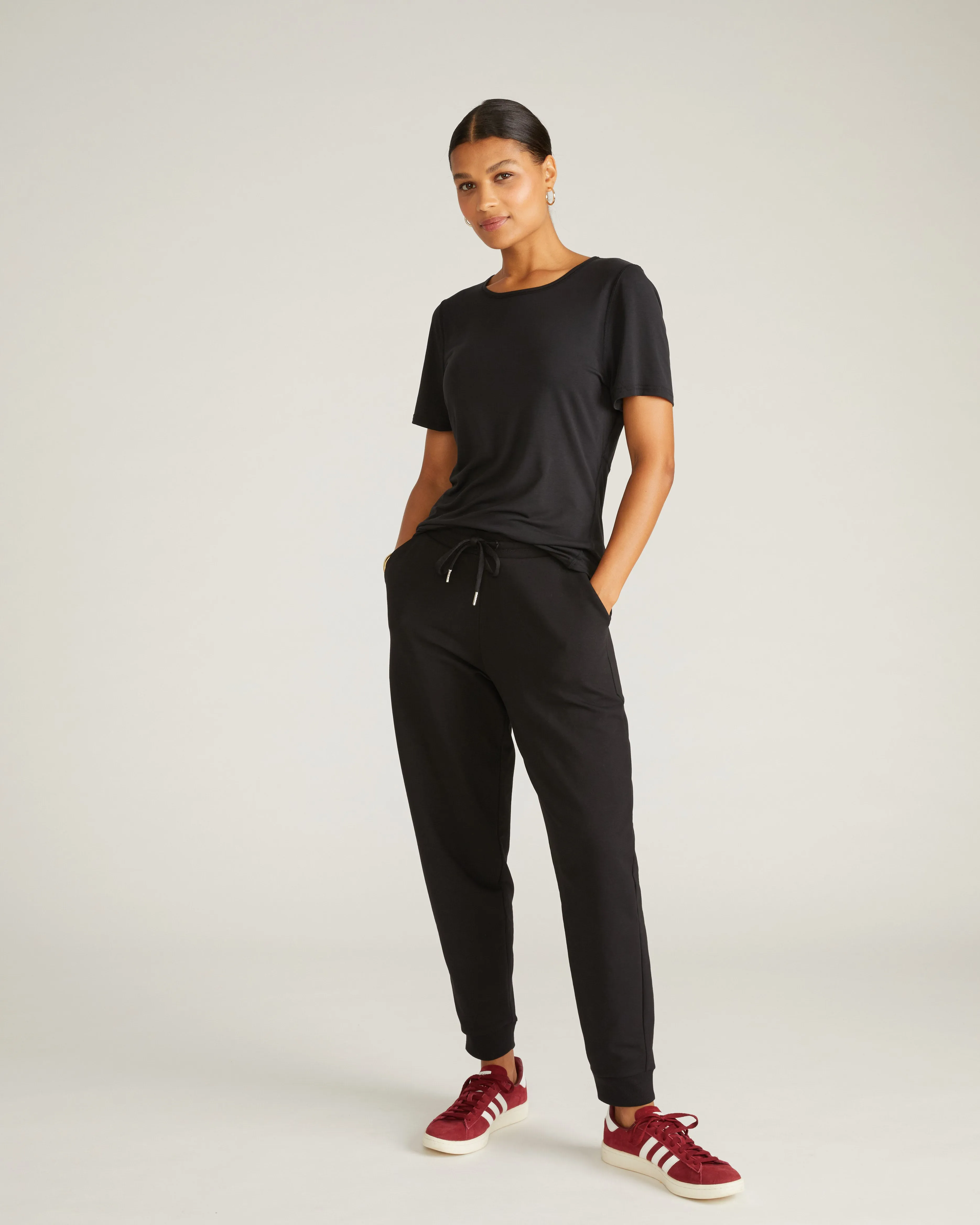 Selma French Terry Jogger - Black sold by Universal Standard