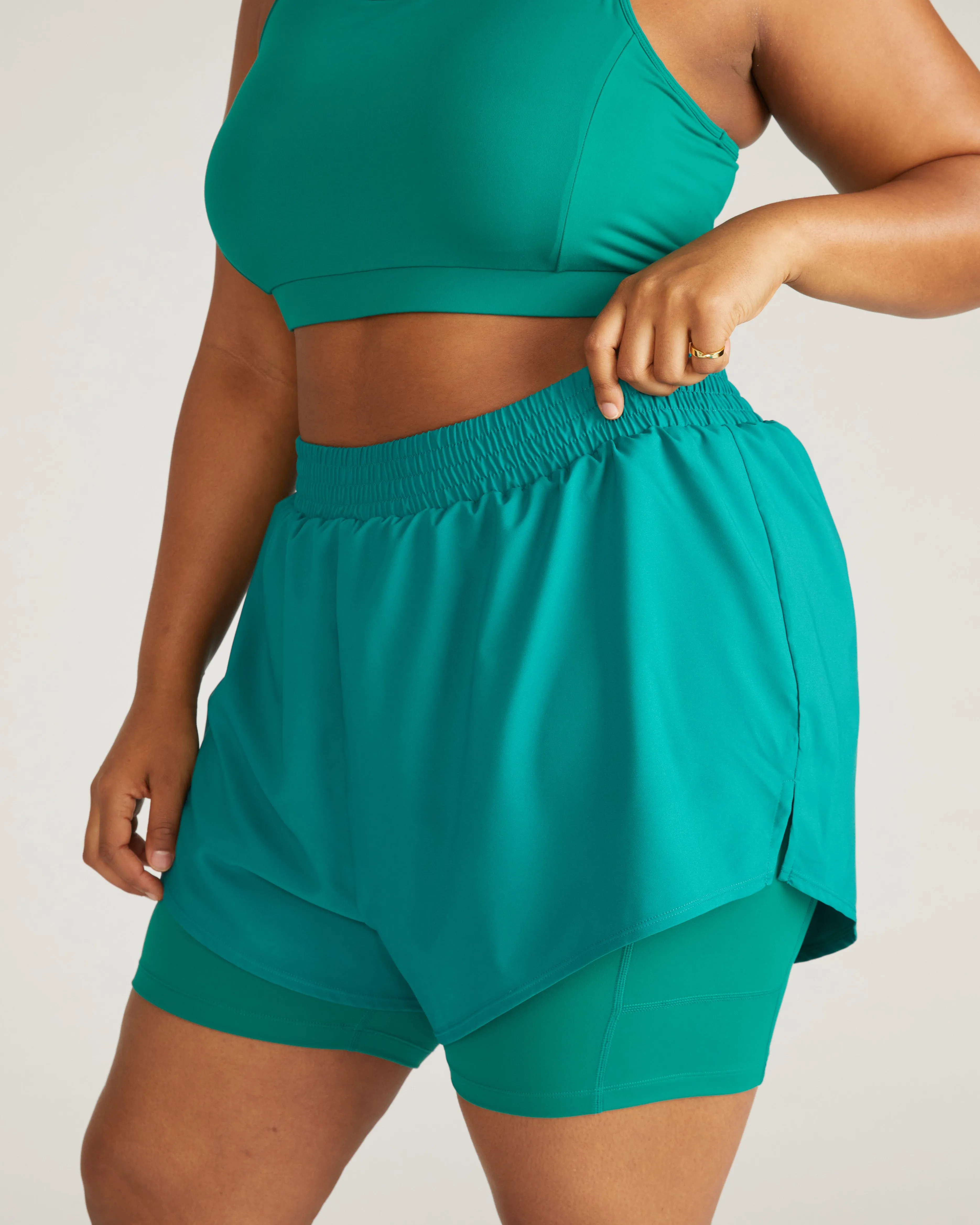 Rebel Active Shorts - Aventurine sold by Universal Standard product image thumbnail 3