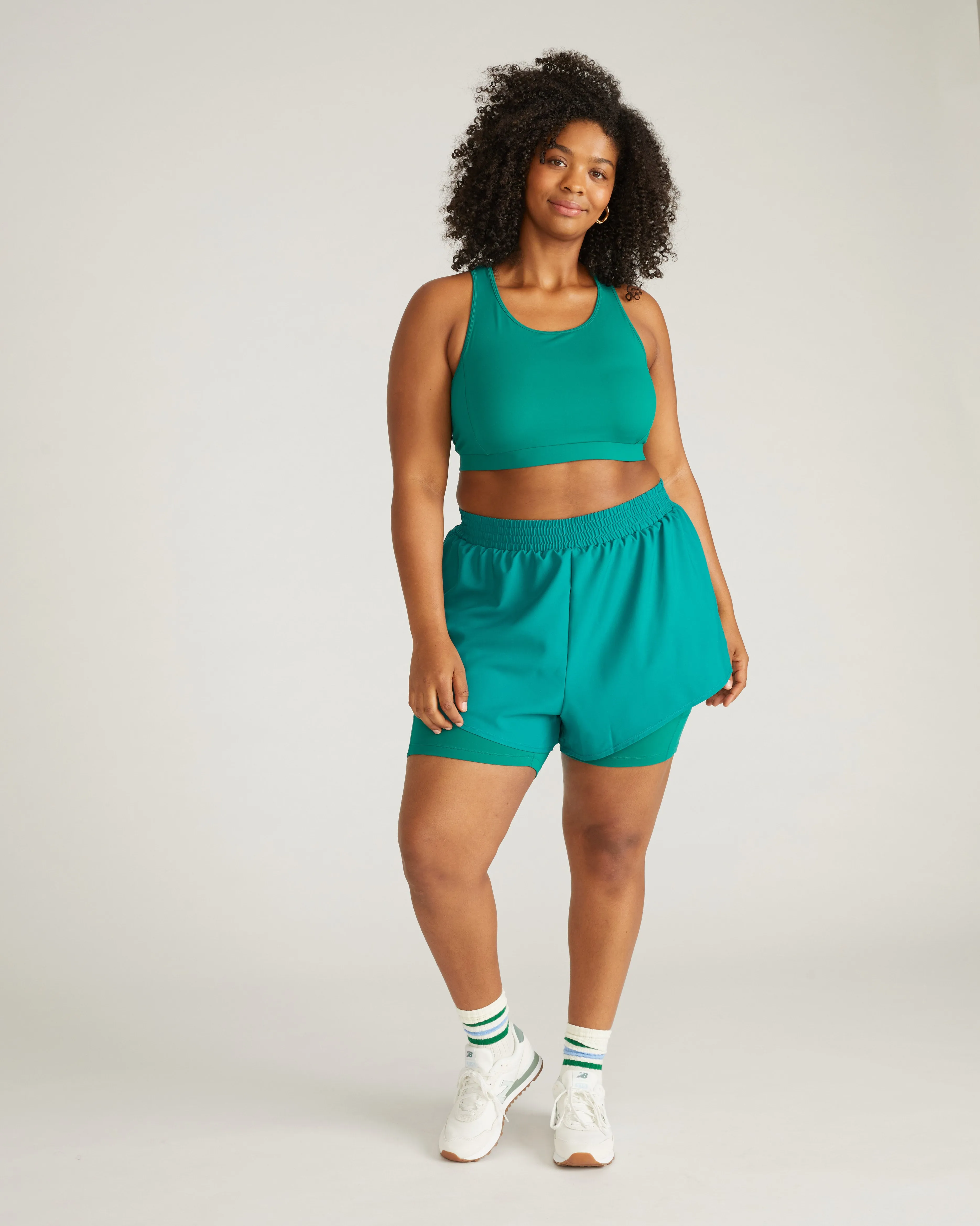 Rebel Active Shorts - Aventurine sold by Universal Standard