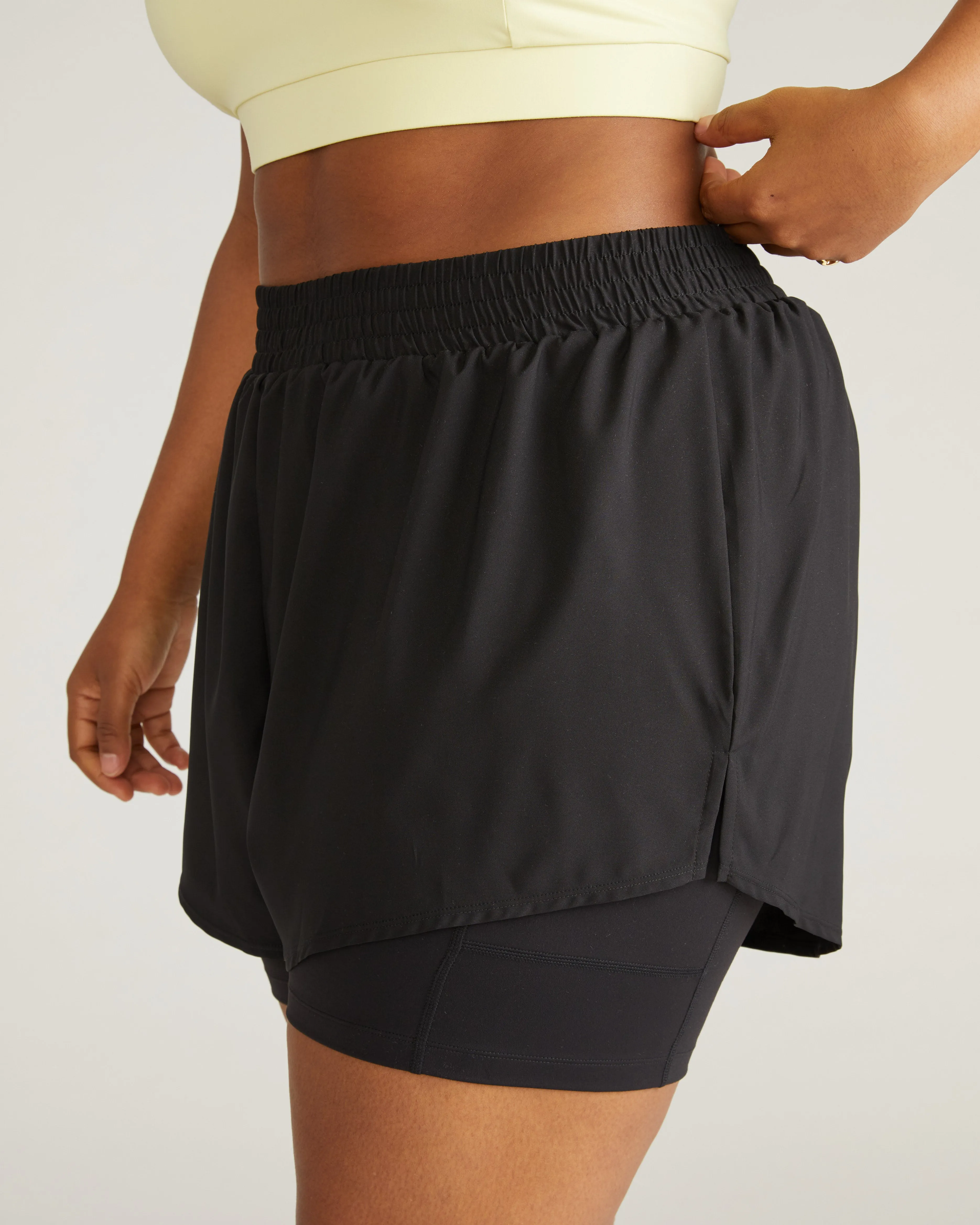 Rebel Active Shorts - Black sold by Universal Standard product image thumbnail 3