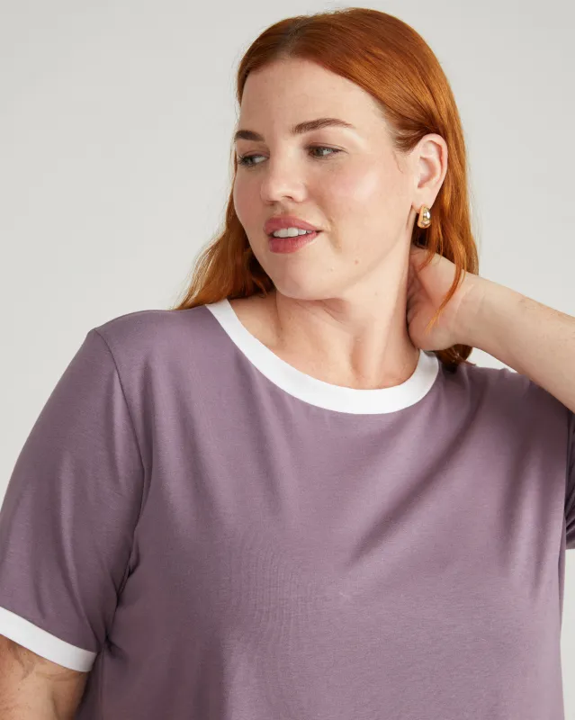 Tee Rex - Purple/White Trim sold by Universal Standard