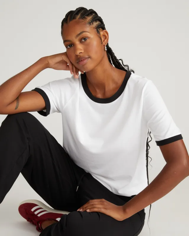 Tee Rex - White/Black Trim sold by Universal Standard