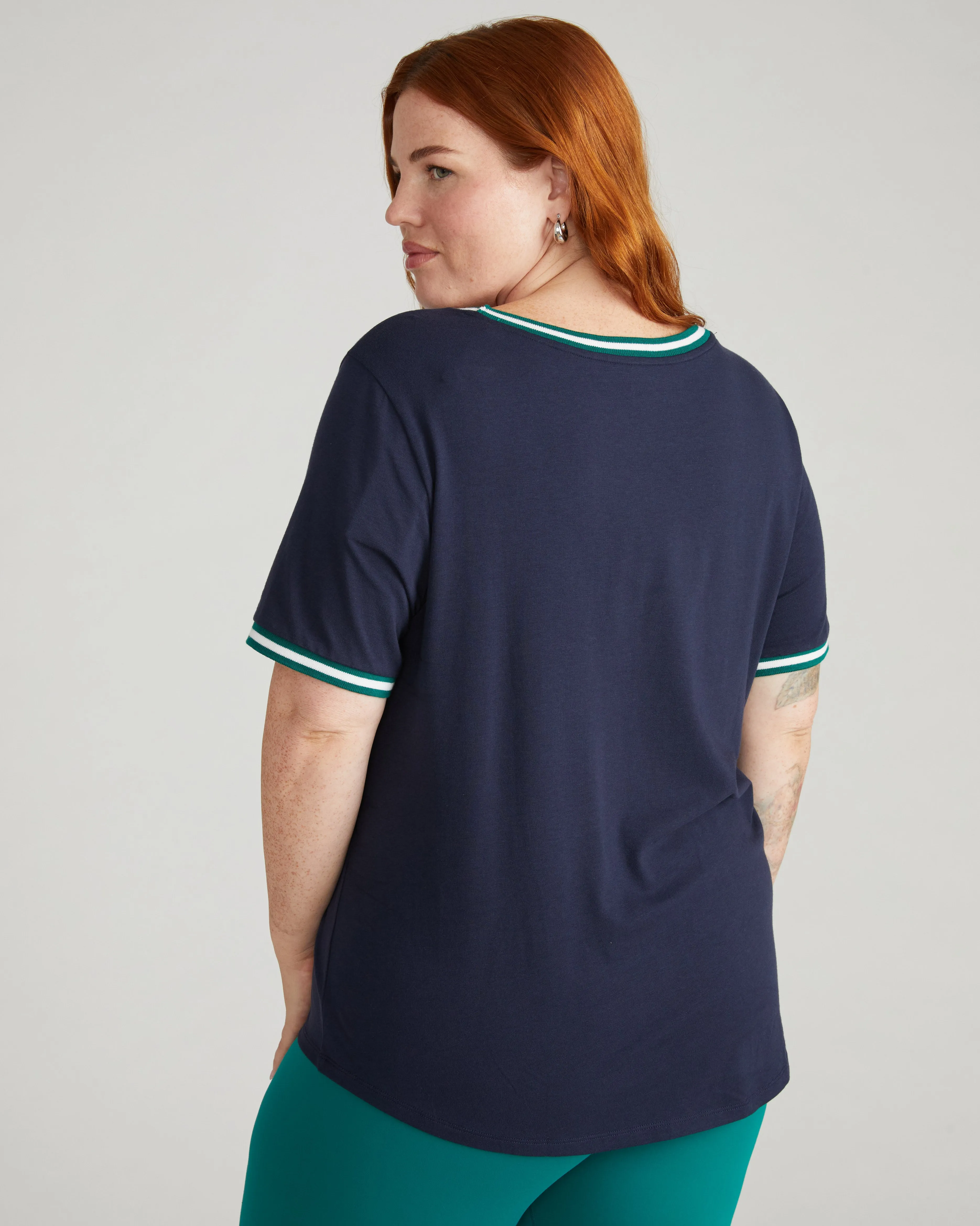Tee Rex - Navy with Aventurine/White Trim sold by Universal Standard product image thumbnail 3