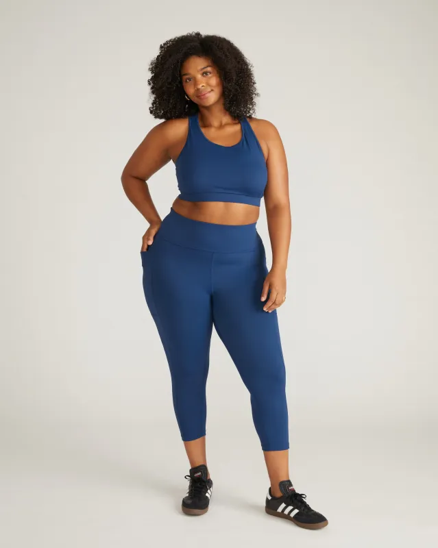 Next-to-Naked Cropped Pocket Legging - Pageant Blue sold by Universal Standard