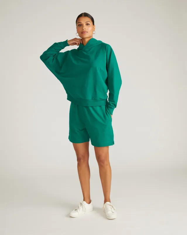 French Terry Pullover Hoodie - Aventurine sold by Universal Standard