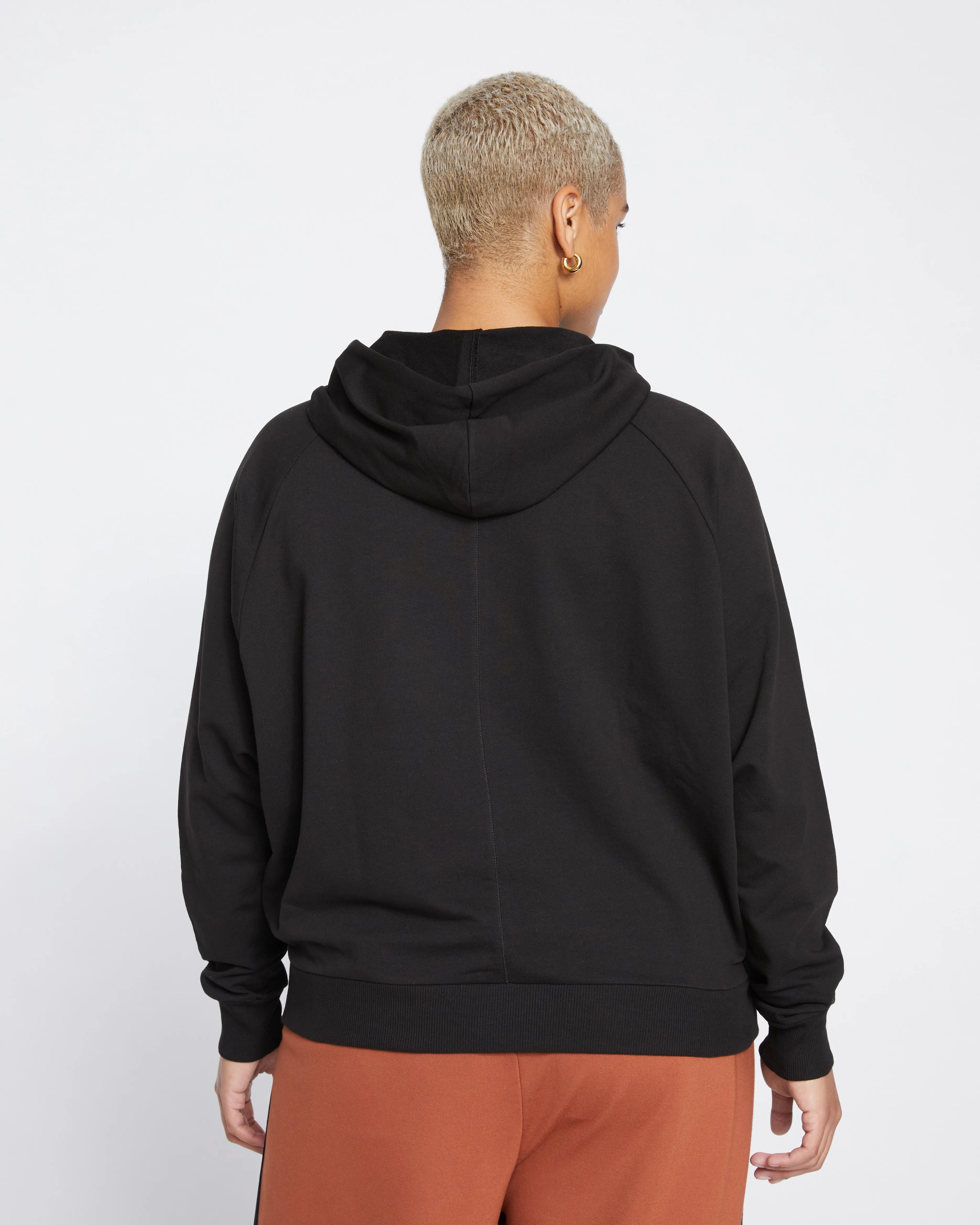 French Terry Pullover Hoodie - Black sold by Universal Standard product image thumbnail 4