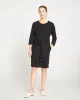 Misa Tie Sweatshirt Dress - Black sold by Universal Standard