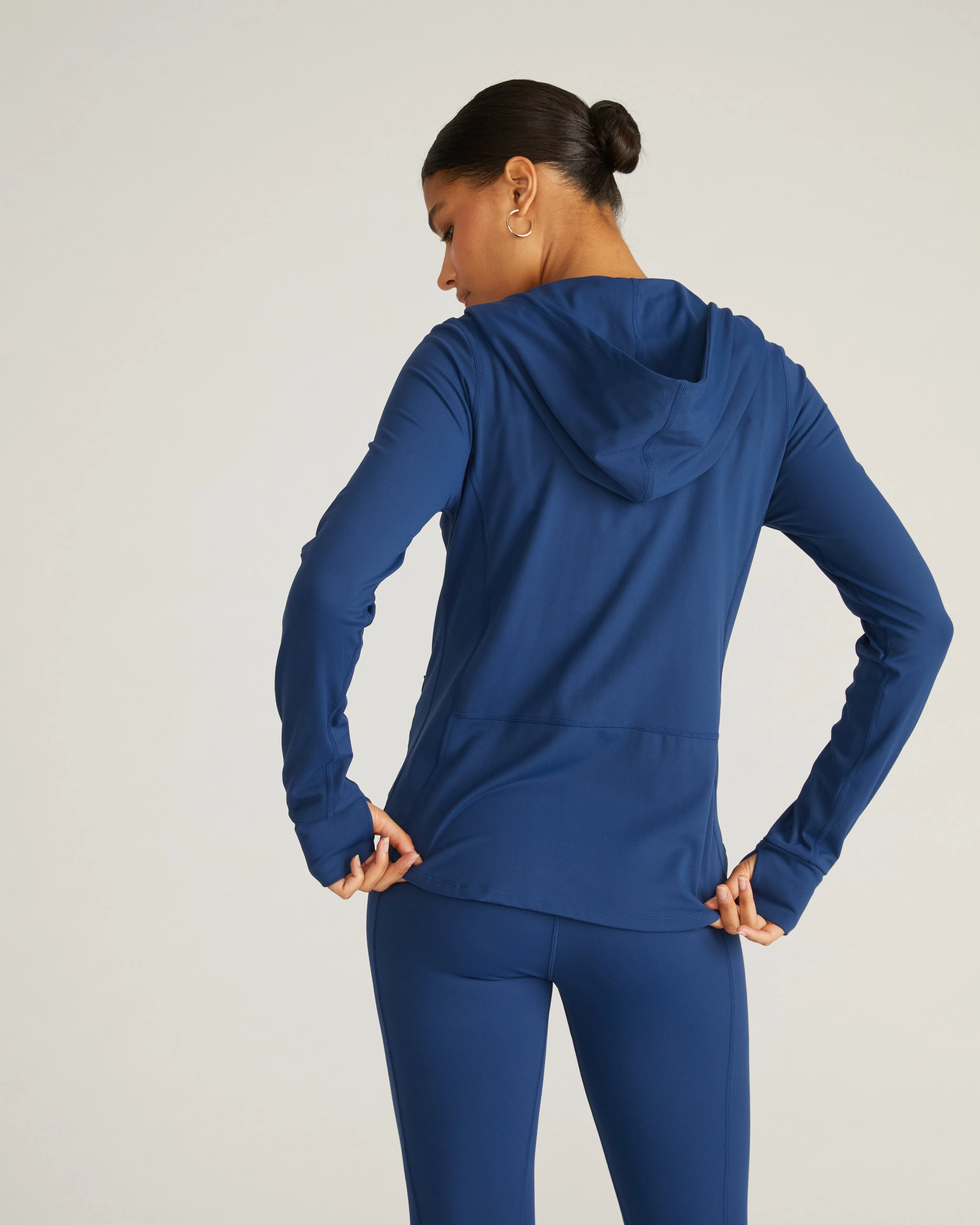 Next-to-Naked Hooded Zip Jacket - Pageant Blue sold by Universal Standard product image thumbnail 2