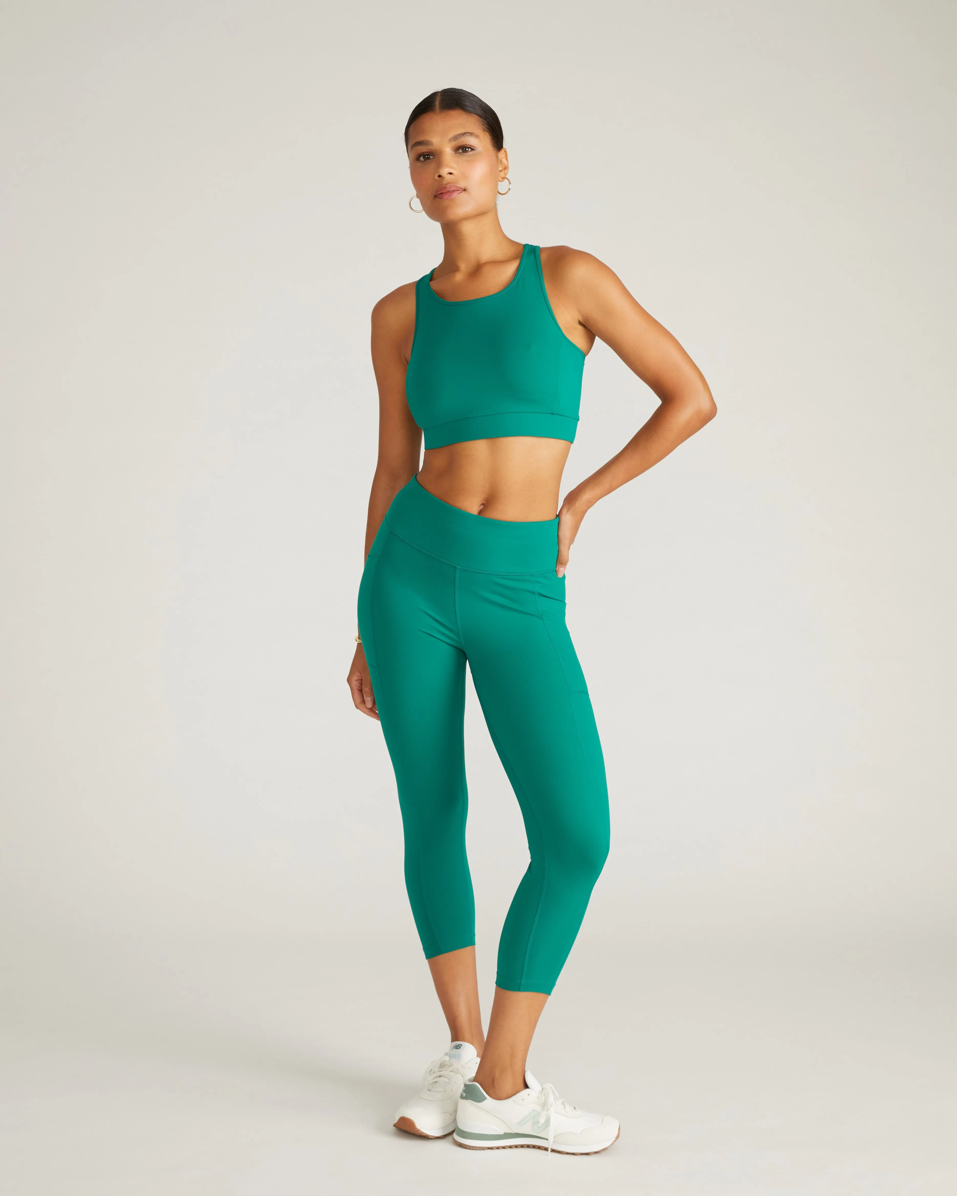 Next-to-Naked Racerback Sports Bra - Aventurine sold by Universal Standard