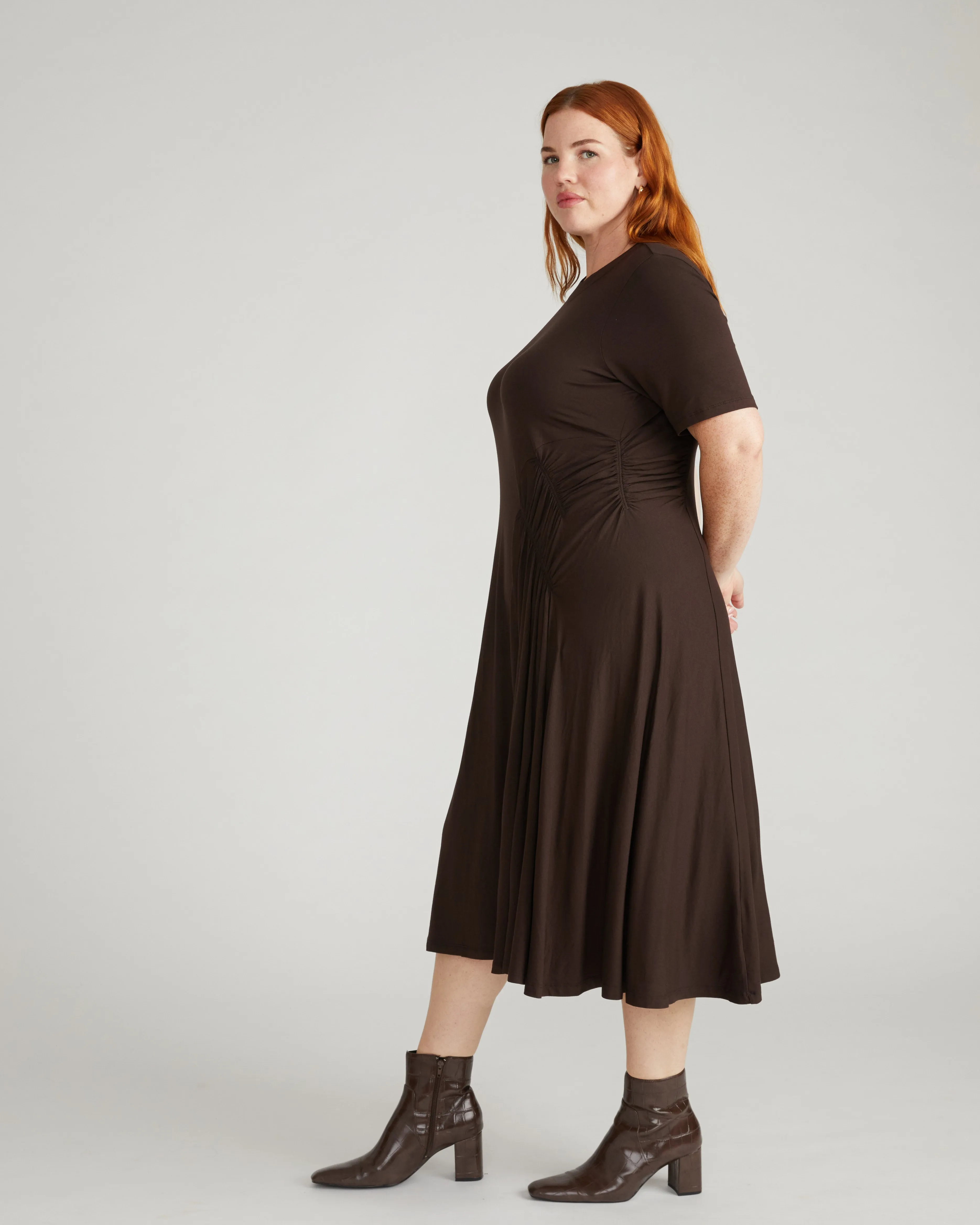 Devi Liquid Jersey Dress - Espresso sold by Universal Standard product image thumbnail 3