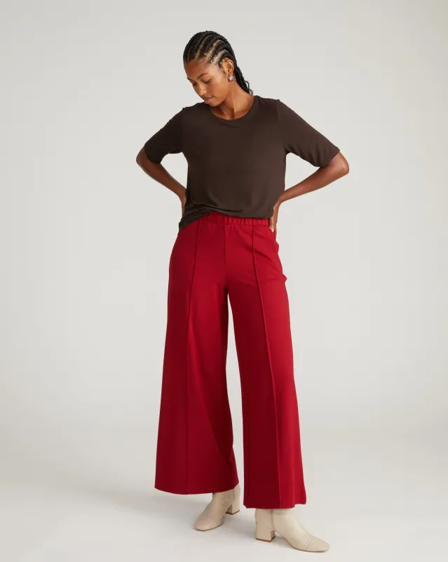 Lily Liquid Jersey Crew Neck Stovepipe Tee - Espresso sold by Universal Standard