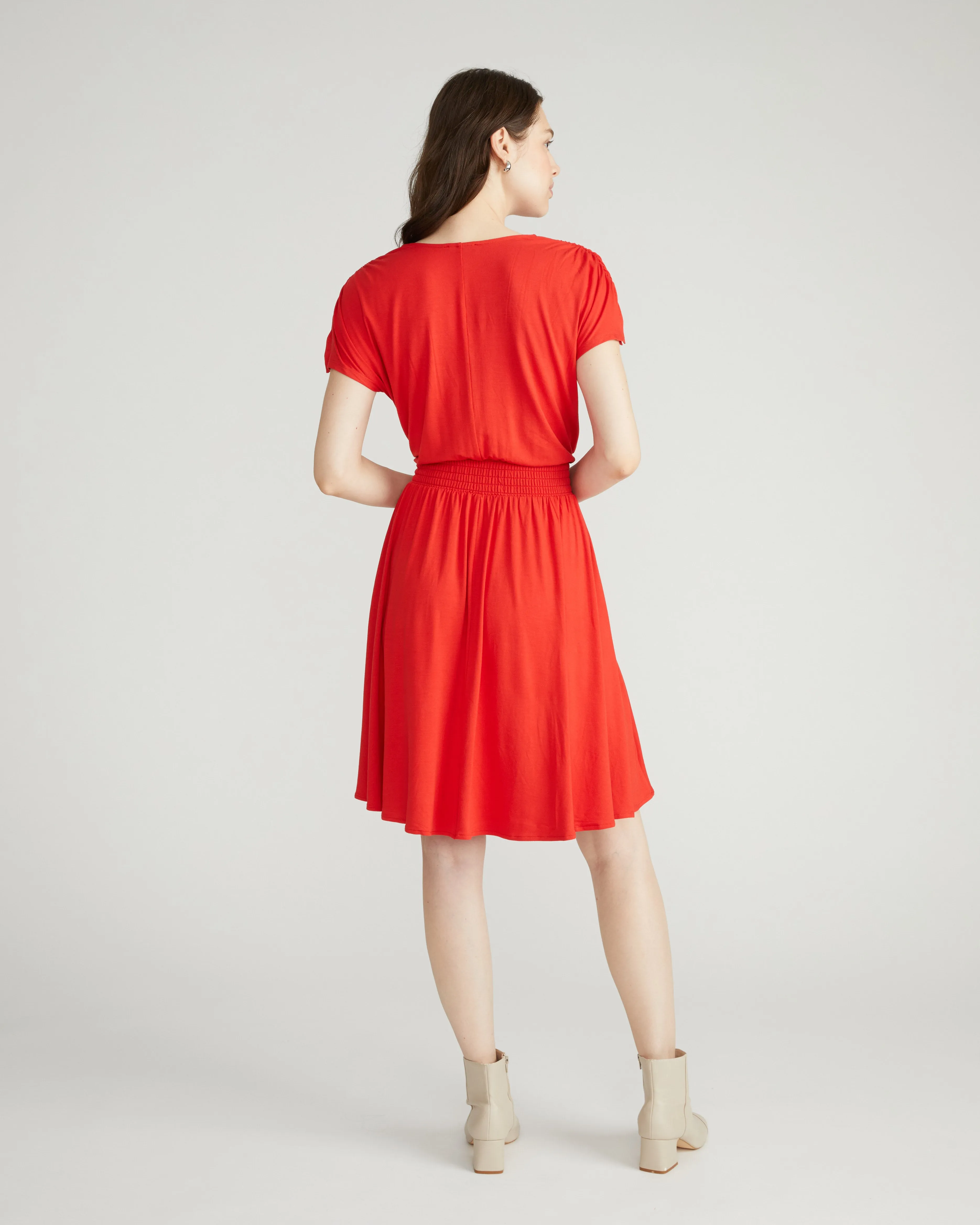 Minetta Liquid Jersey Dress - Lipstick sold by Universal Standard product image thumbnail 2