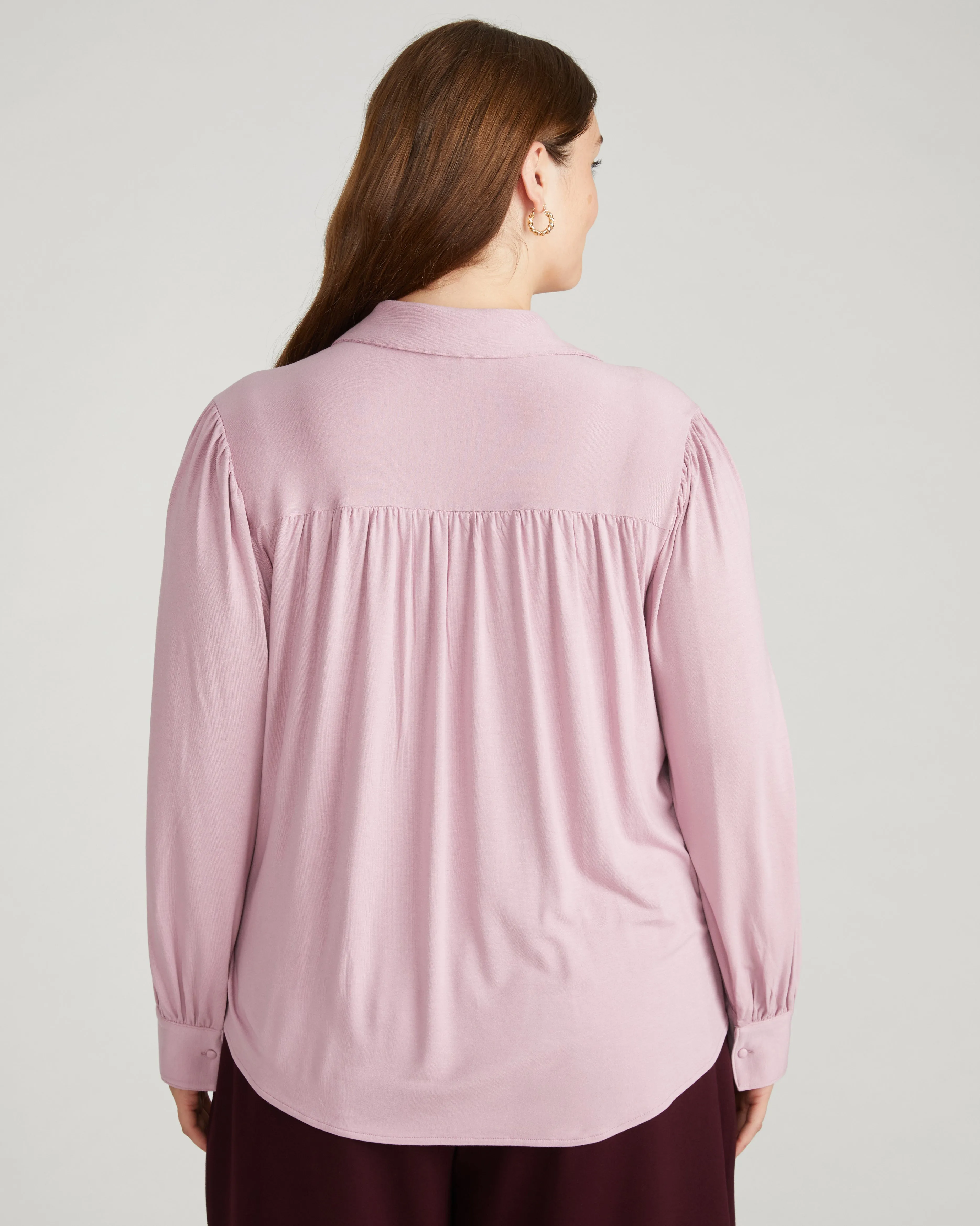 Moore Liquid Jersey Blouse - Pale Mauve sold by Universal Standard product image thumbnail 3