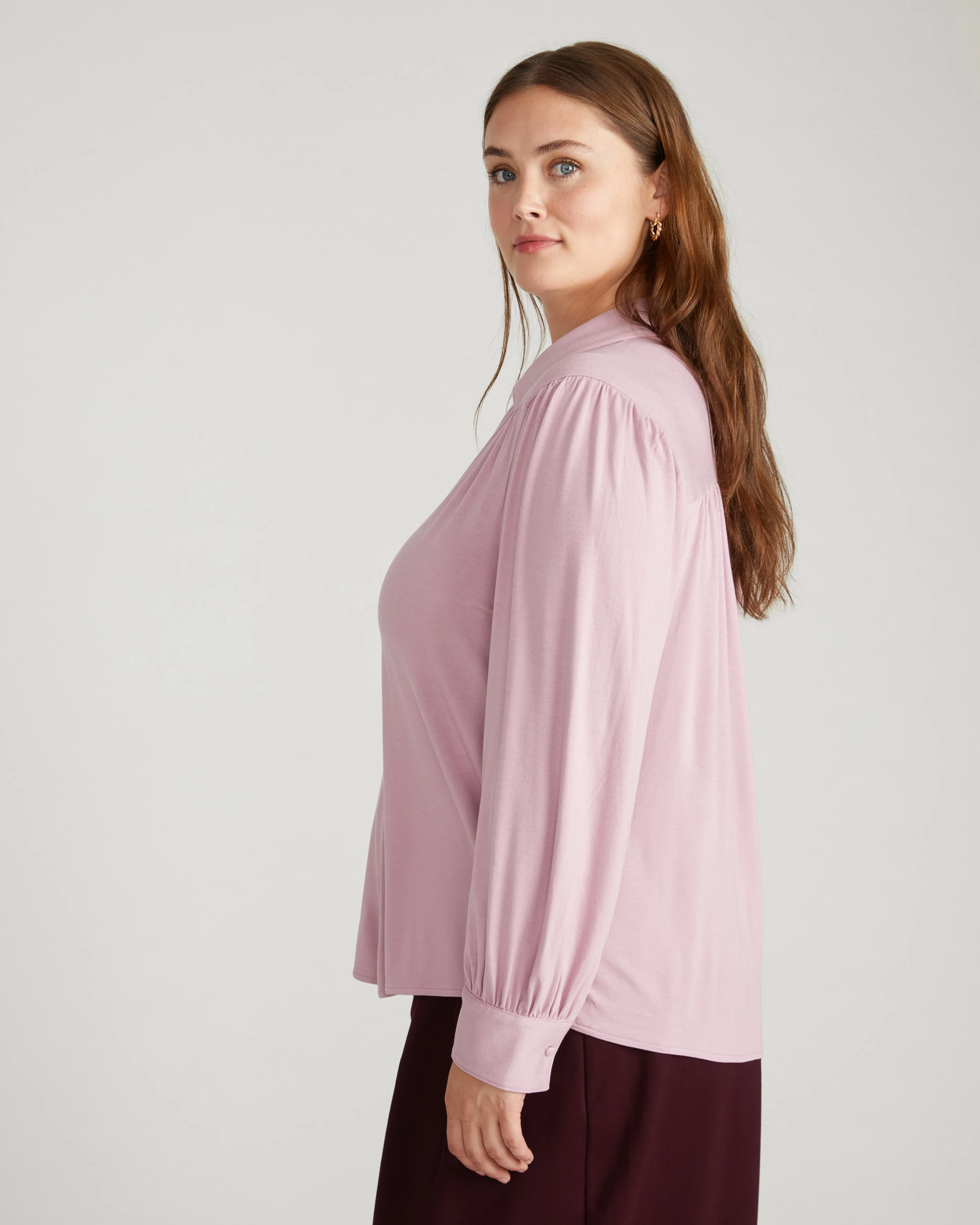 Moore Liquid Jersey Blouse - Pale Mauve sold by Universal Standard product image thumbnail 2