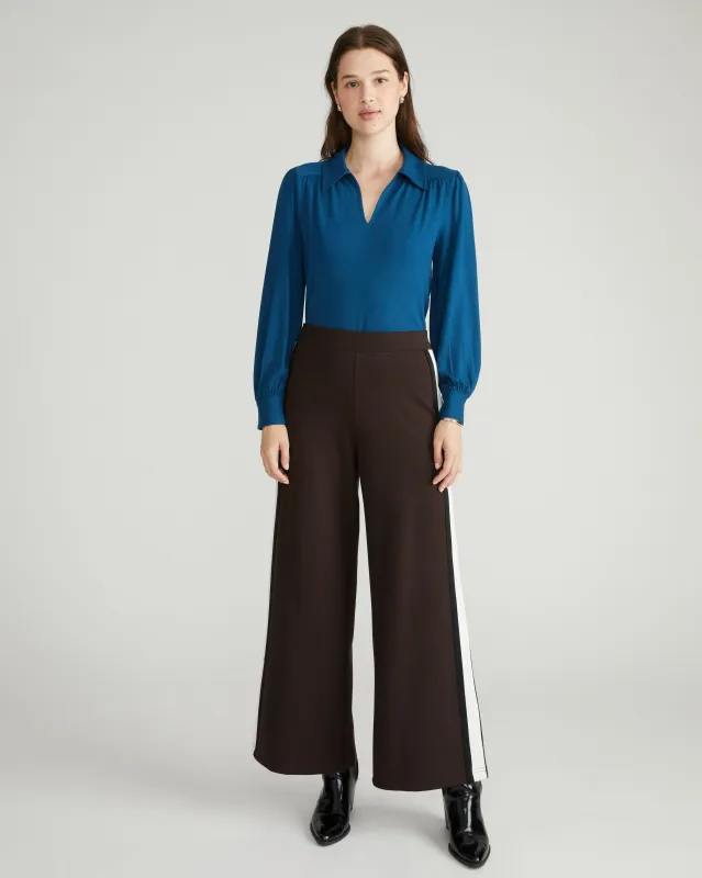 Moore Liquid Jersey Blouse - Deep Teal sold by Universal Standard