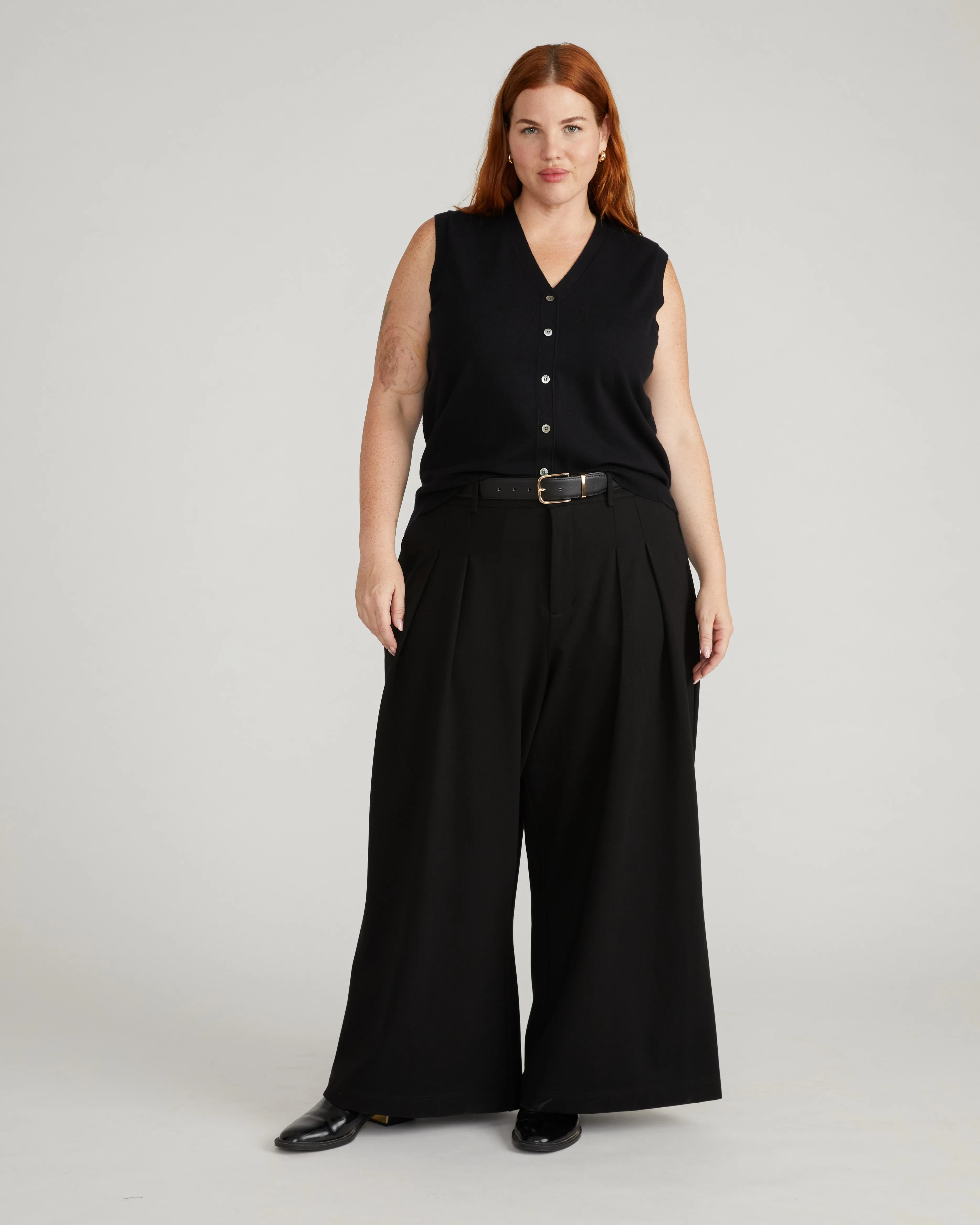 Palais Wide Leg Ponte Pants - Black sold by Universal Standard product image thumbnail 4