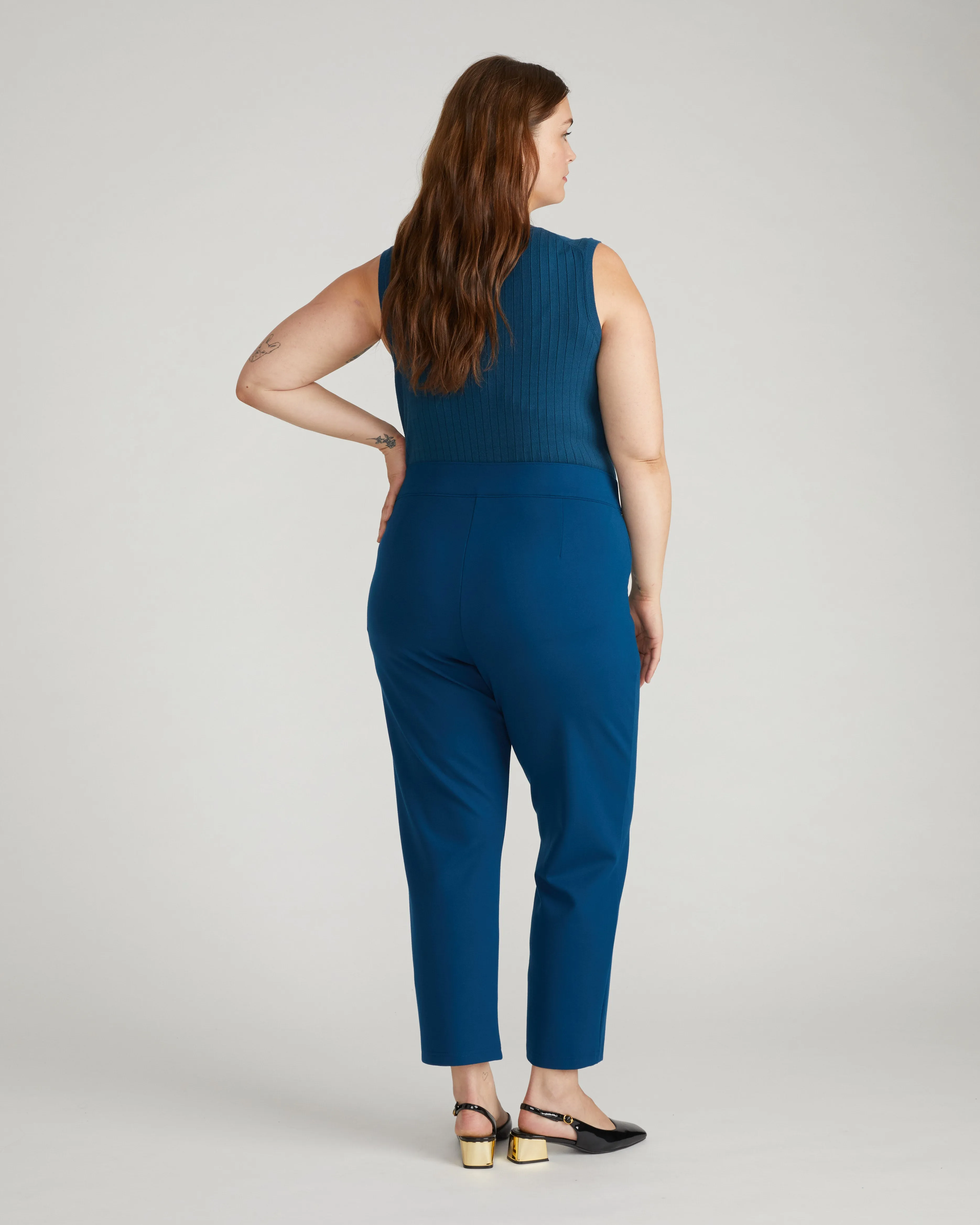 Smart Signature Ponte Pants - Deep Teal sold by Universal Standard product image thumbnail 3