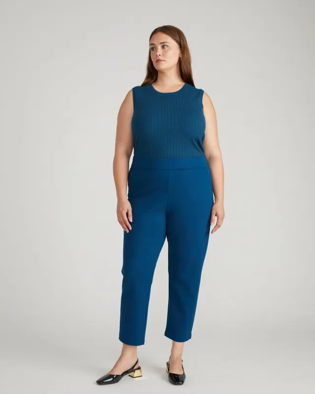 Smart Signature Ponte Pants - Deep Teal sold by Universal Standard
