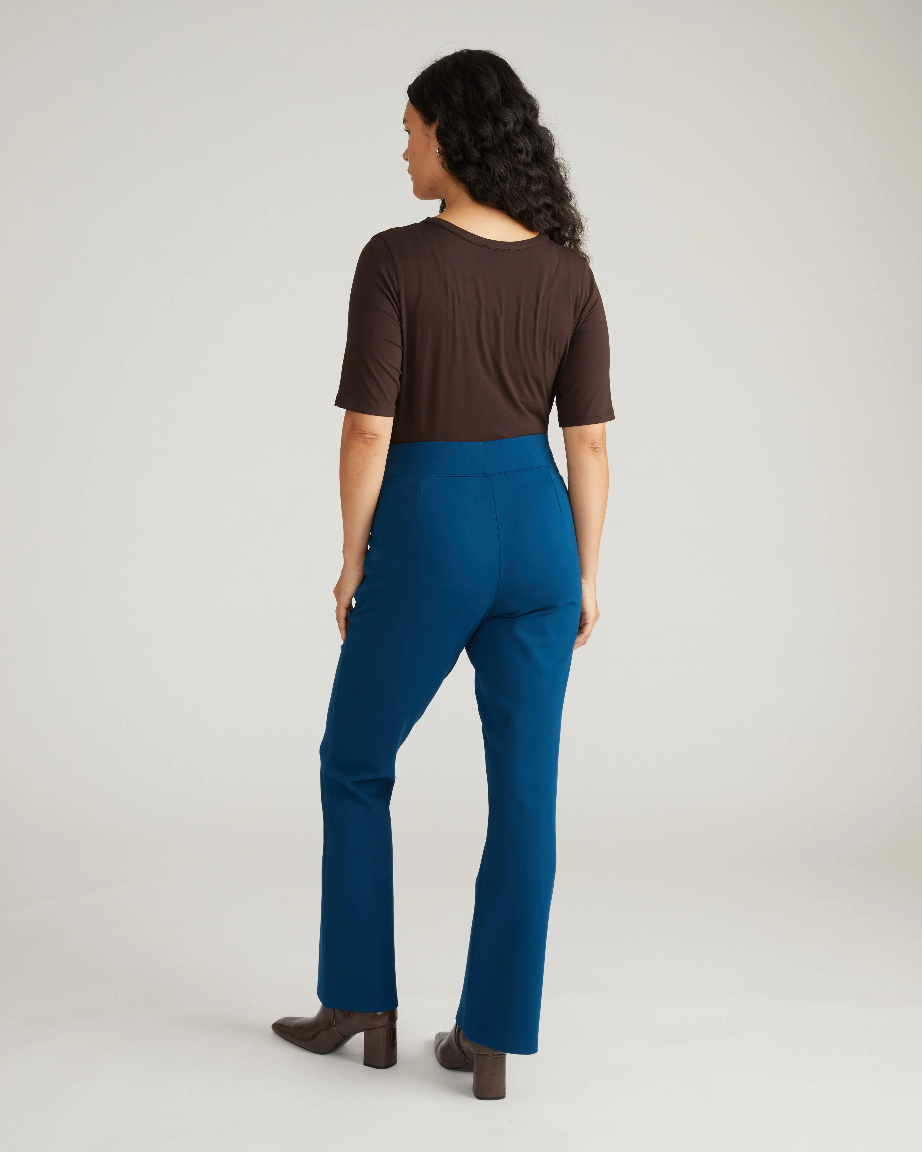 Pull On Bootcut Ponte Pants - Deep Teal sold by Universal Standard product image thumbnail 3