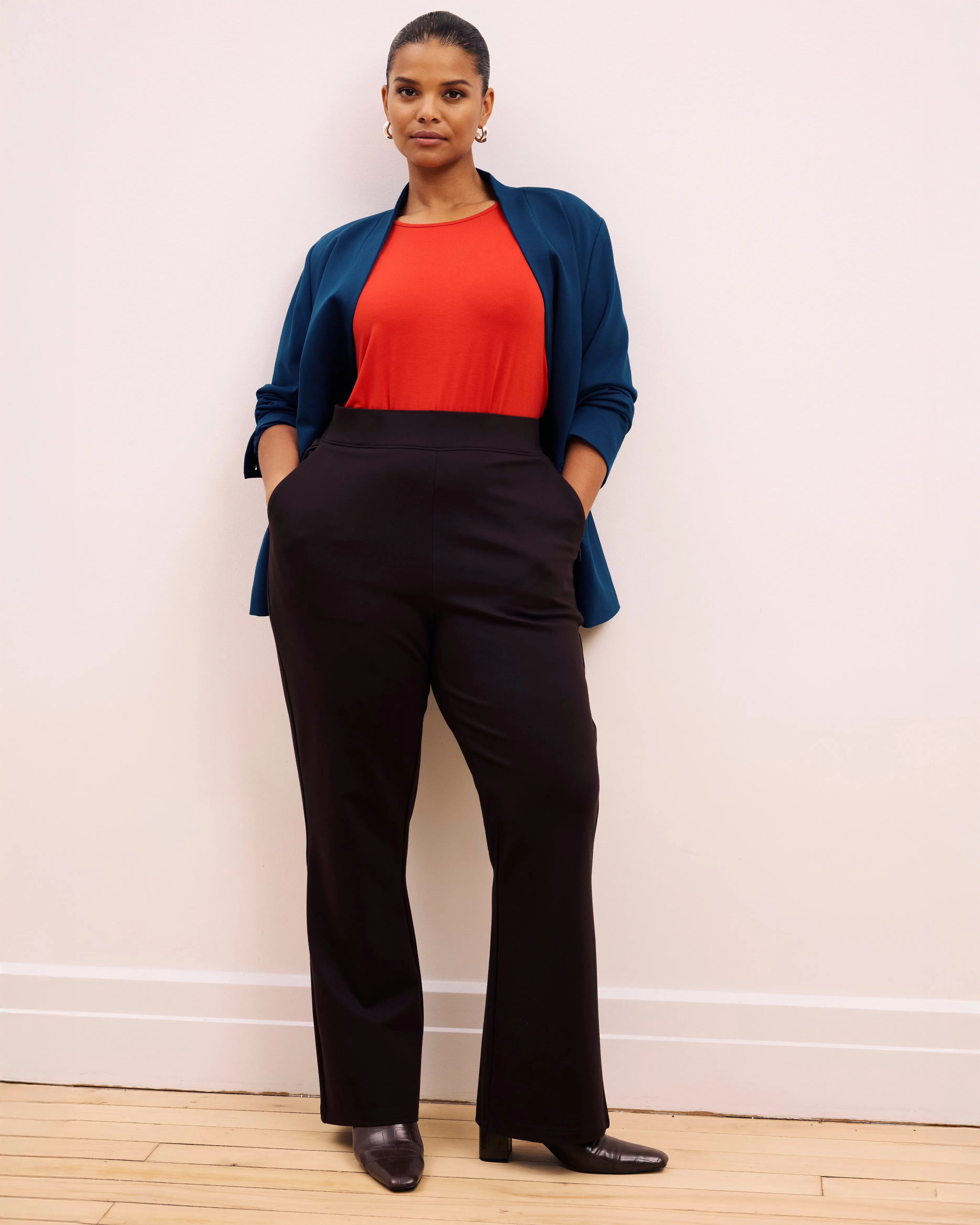 Pull On Bootcut Ponte Pants - Espresso sold by Universal Standard product image thumbnail 2