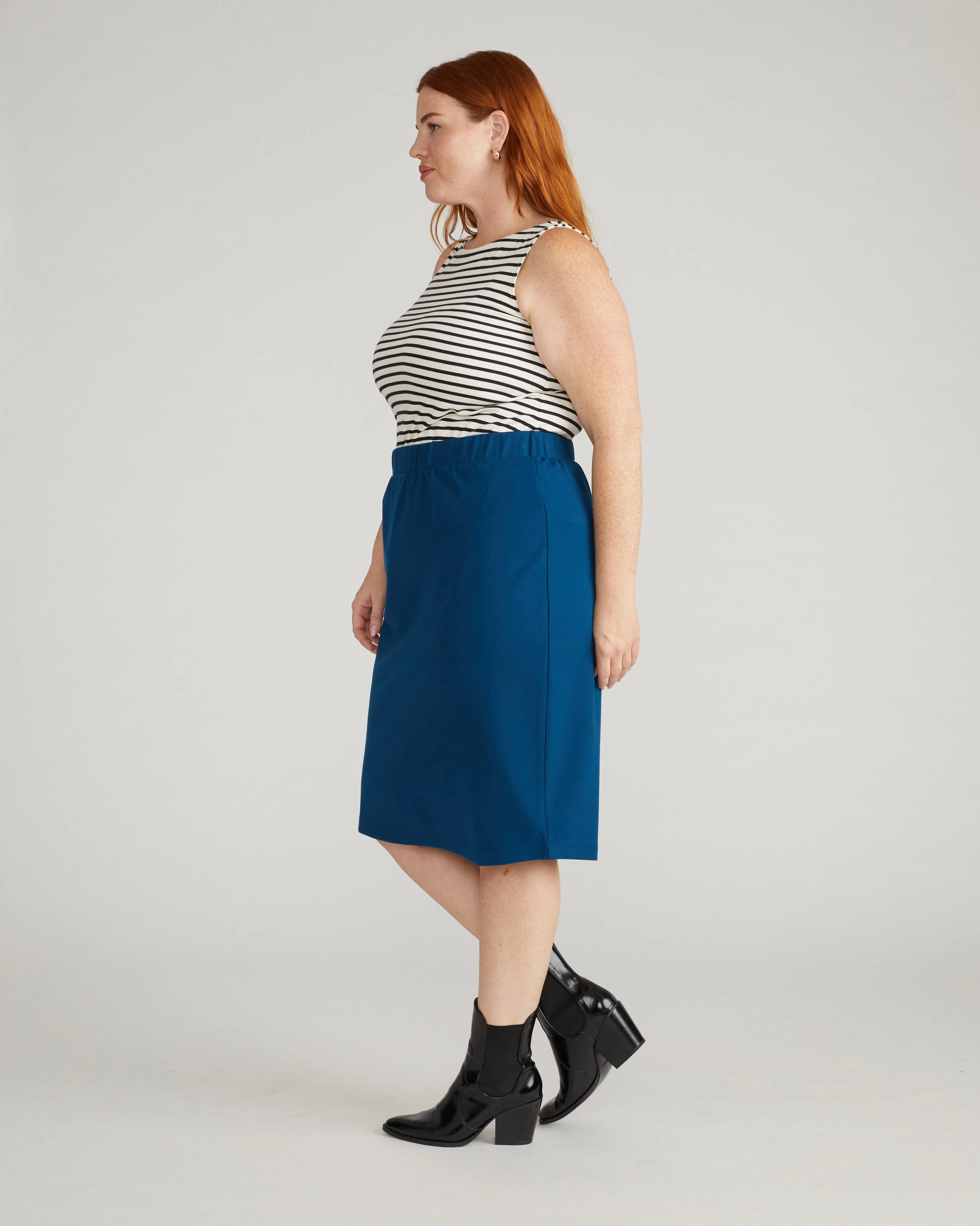 Danube Ponte Skirt - Deep Teal sold by Universal Standard product image thumbnail 3