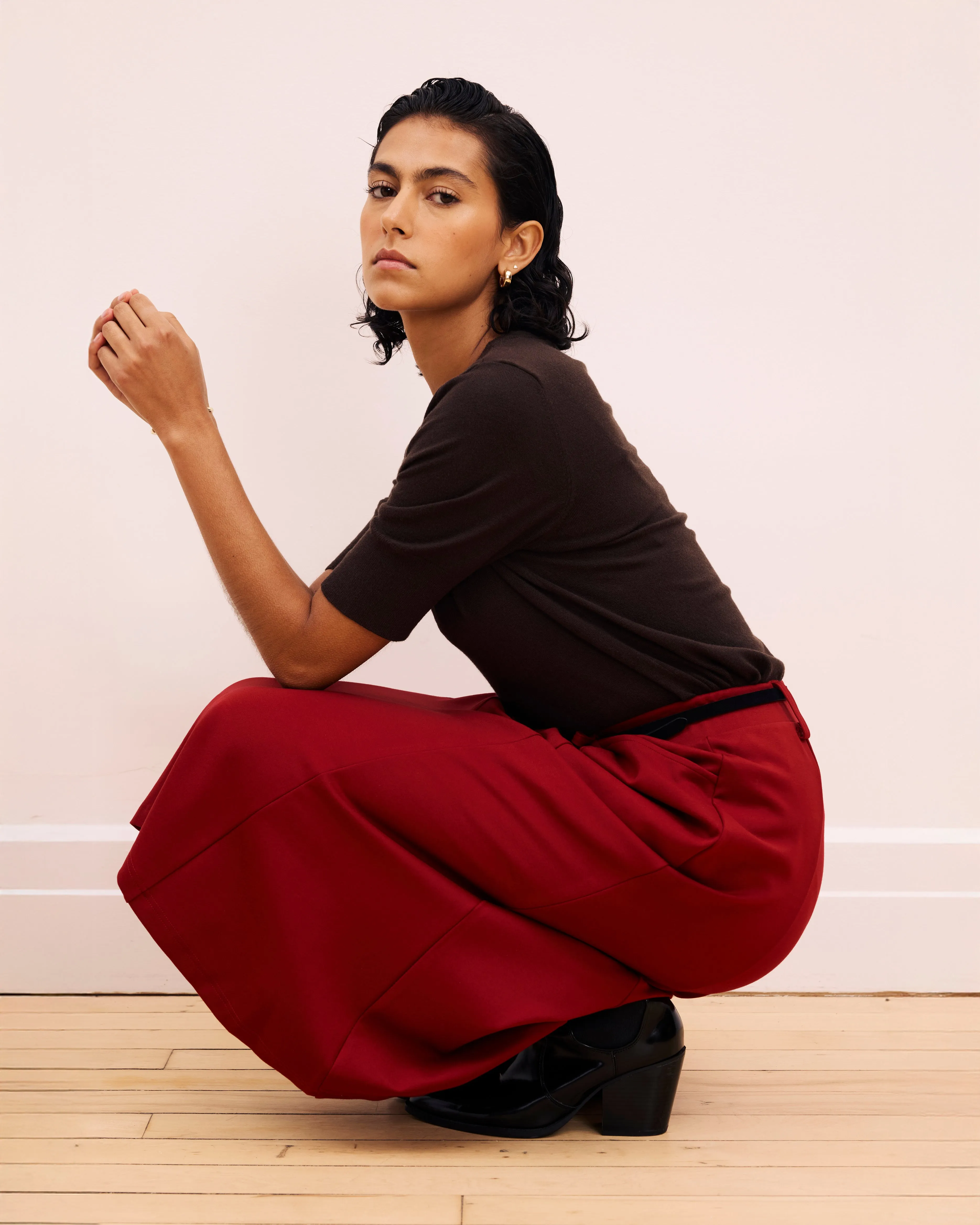 Carla Ponte Skirt - Garnet sold by Universal Standard product image thumbnail 4