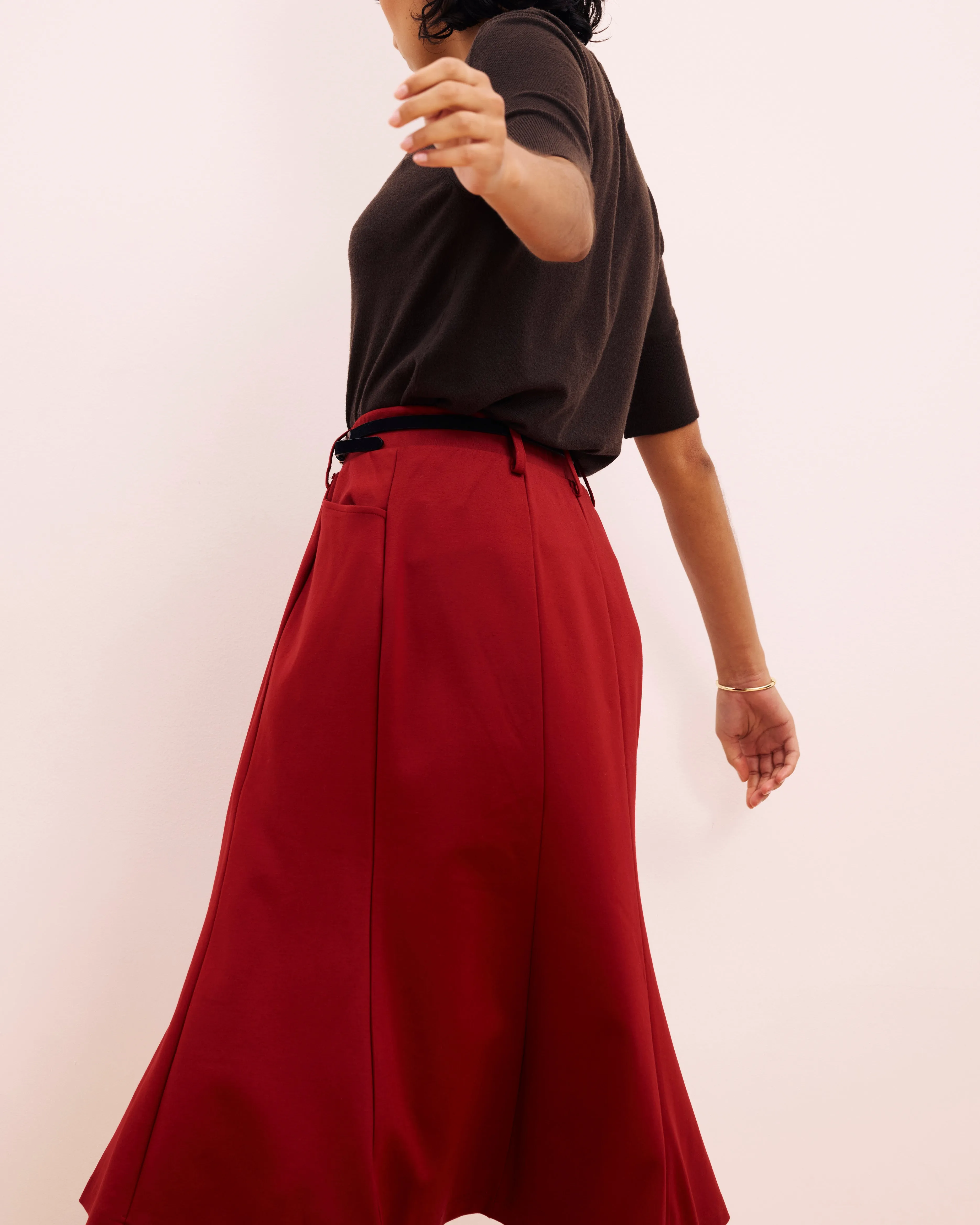 Carla Ponte Skirt - Garnet sold by Universal Standard product image thumbnail 5