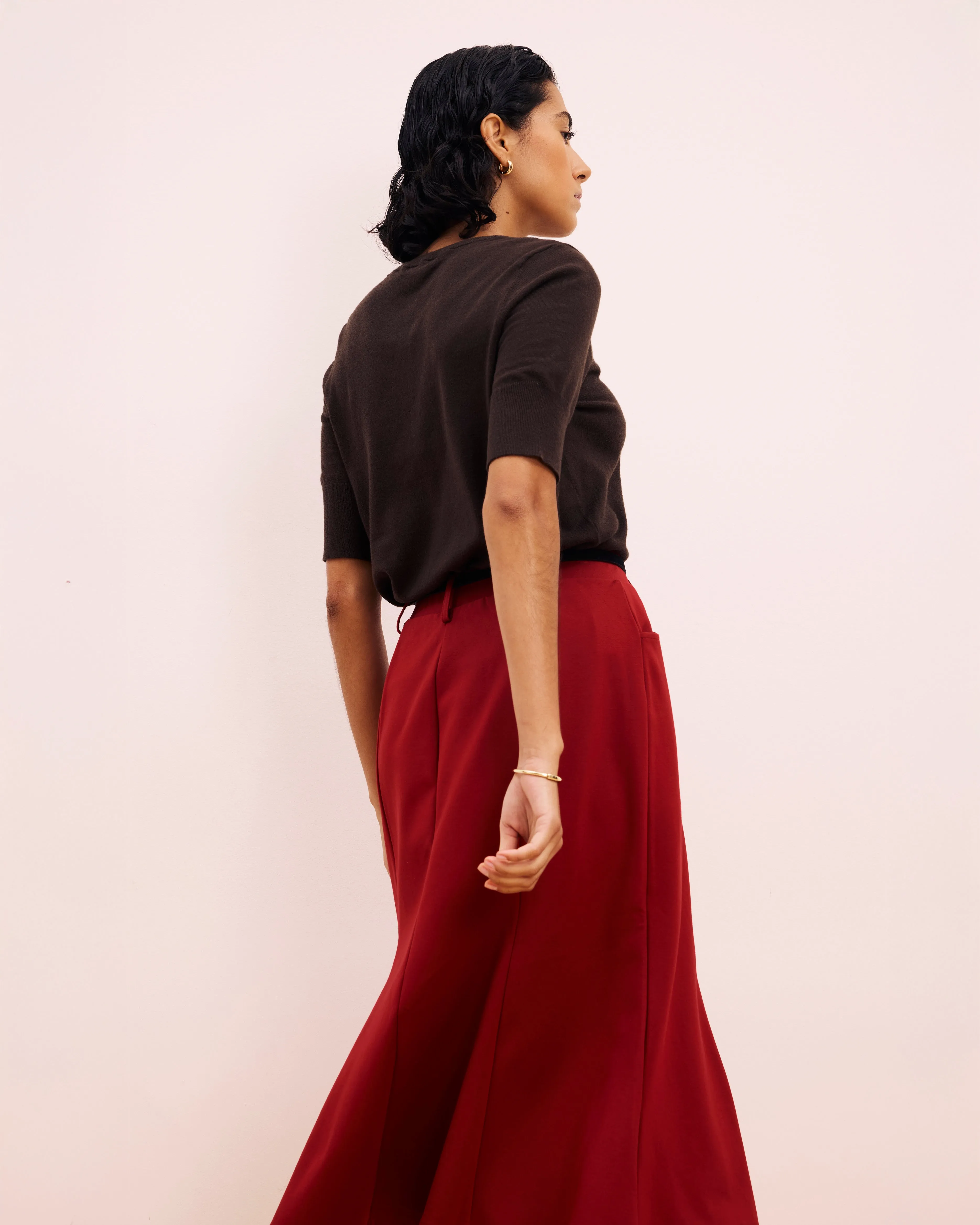 Carla Ponte Skirt - Garnet sold by Universal Standard product image thumbnail 3