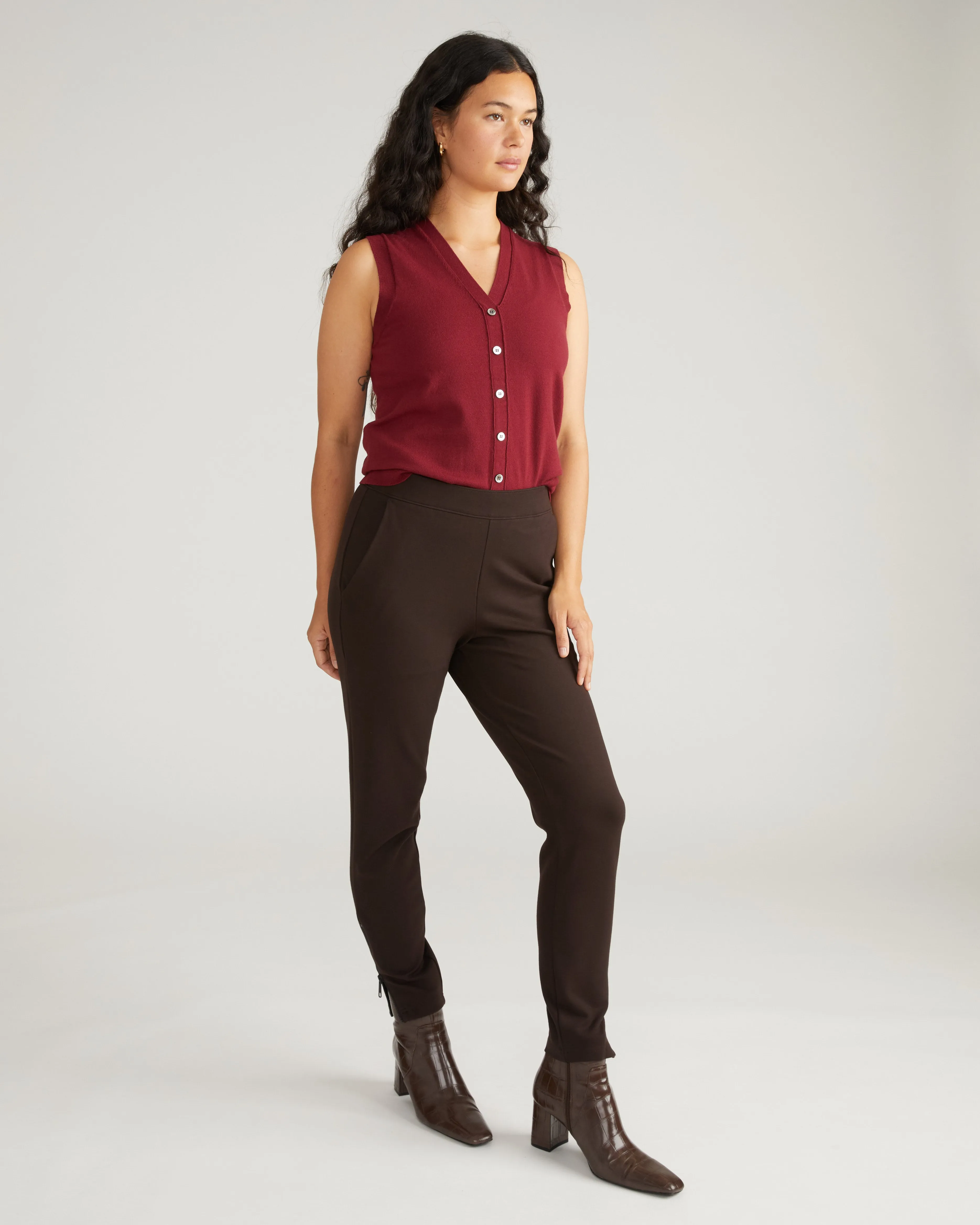 Moro Pocket Signature Ponte Pants - Espresso sold by Universal Standard product image thumbnail 2