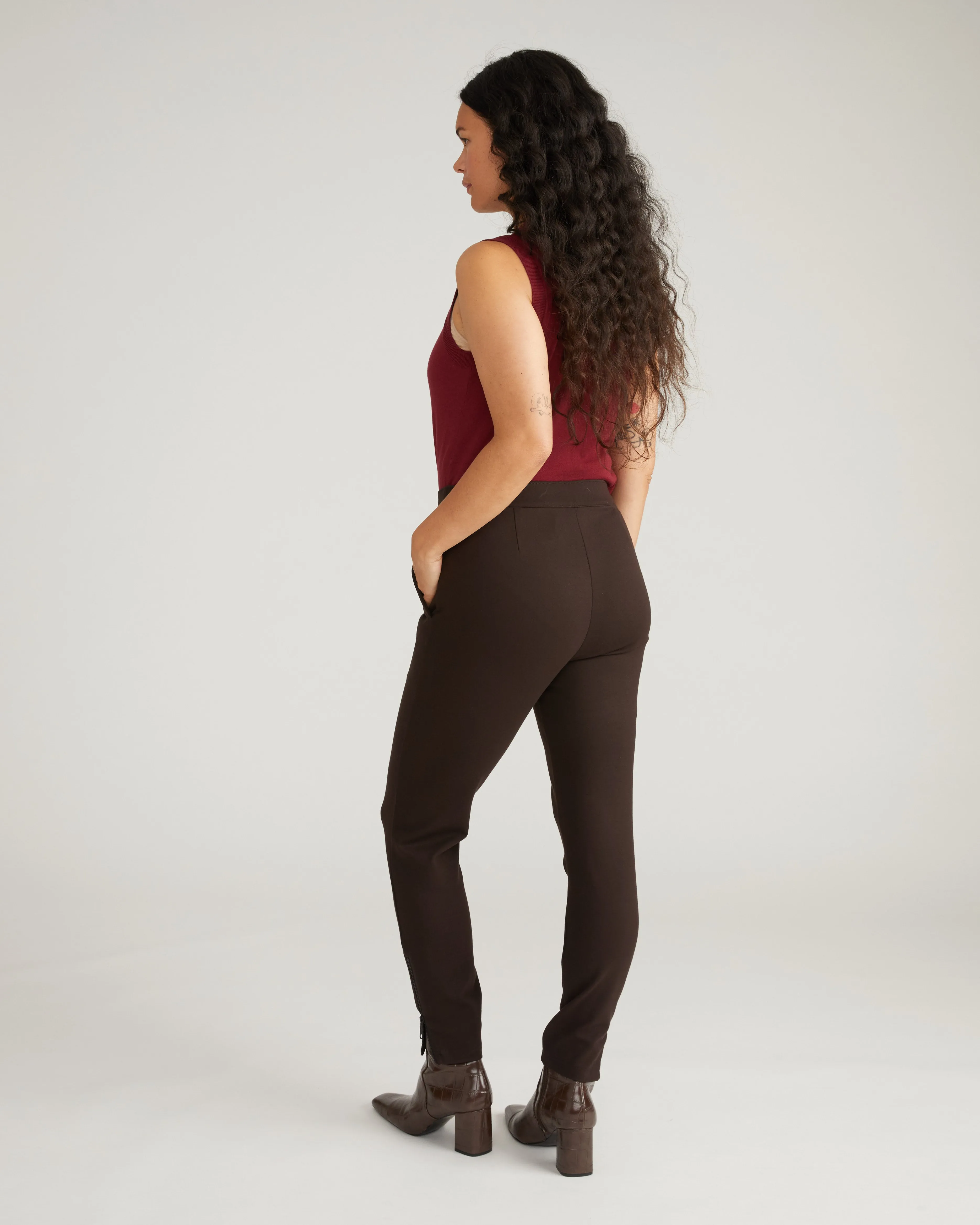 Moro Pocket Signature Ponte Pants - Espresso sold by Universal Standard product image thumbnail 3