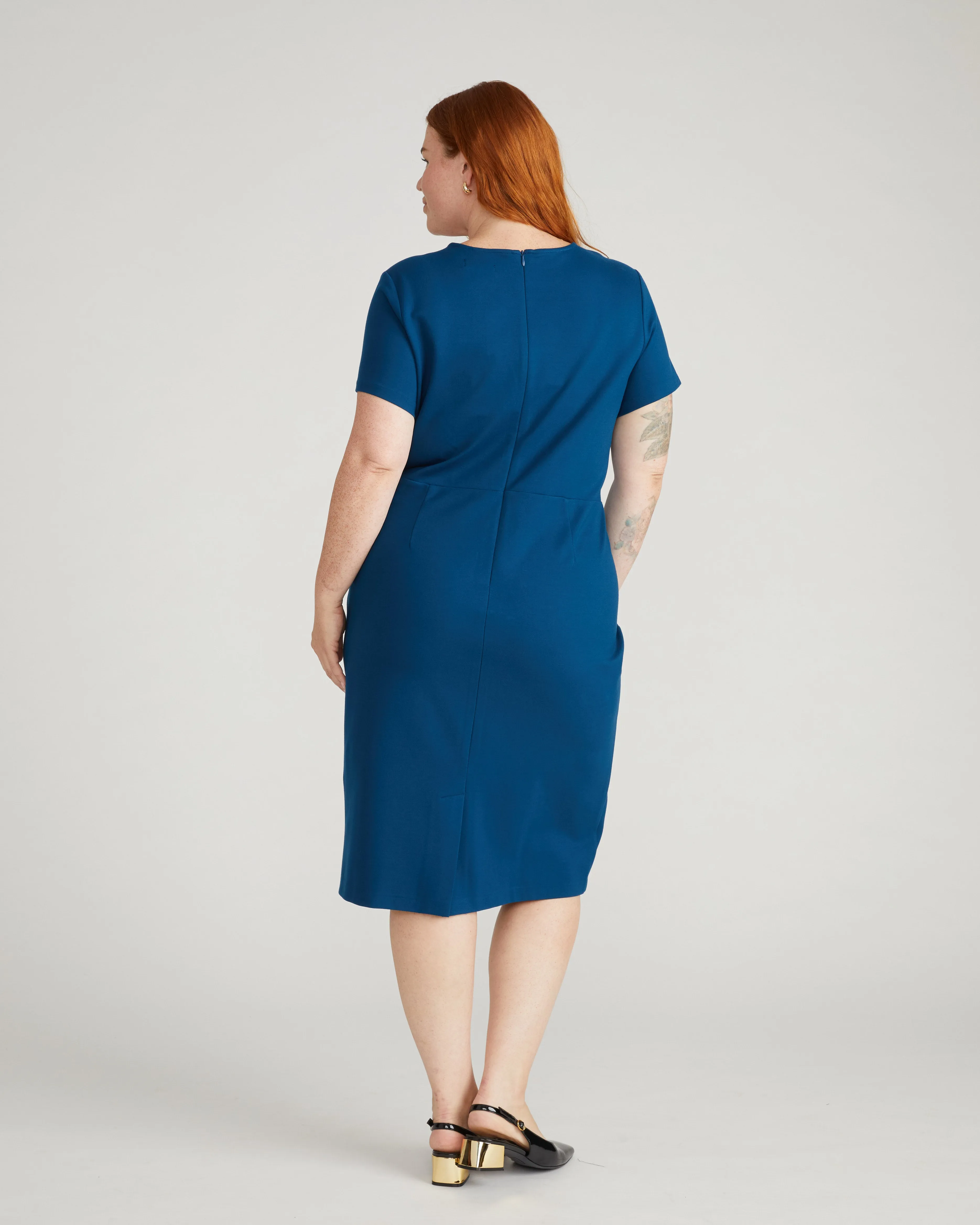 Executive Ponte Dress - Deep Teal sold by Universal Standard product image thumbnail 3