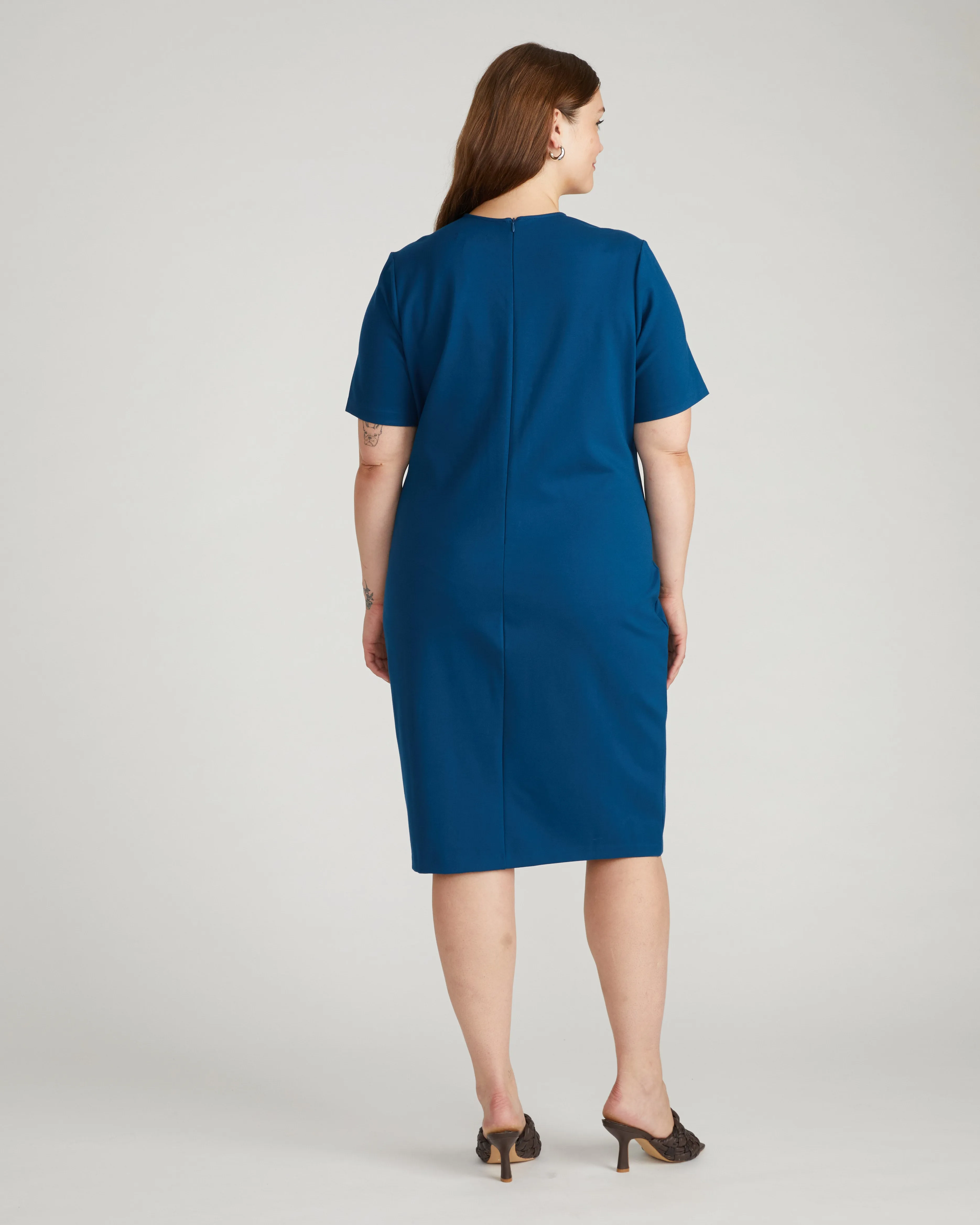 Envelope Neck Ponte Dress - Deep Teal sold by Universal Standard product image thumbnail 2