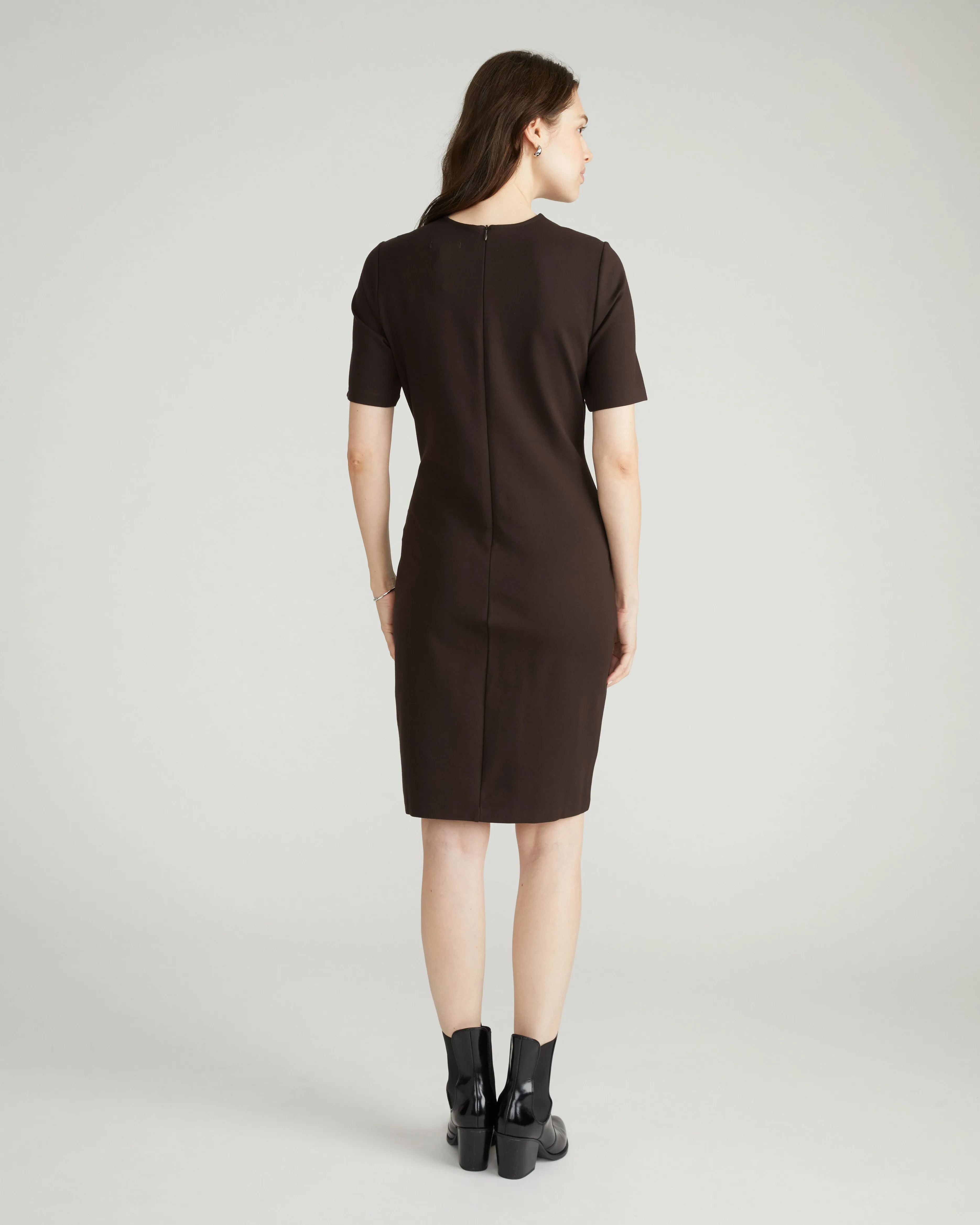 Envelope Neck Ponte Dress - Espresso sold by Universal Standard product image thumbnail 3