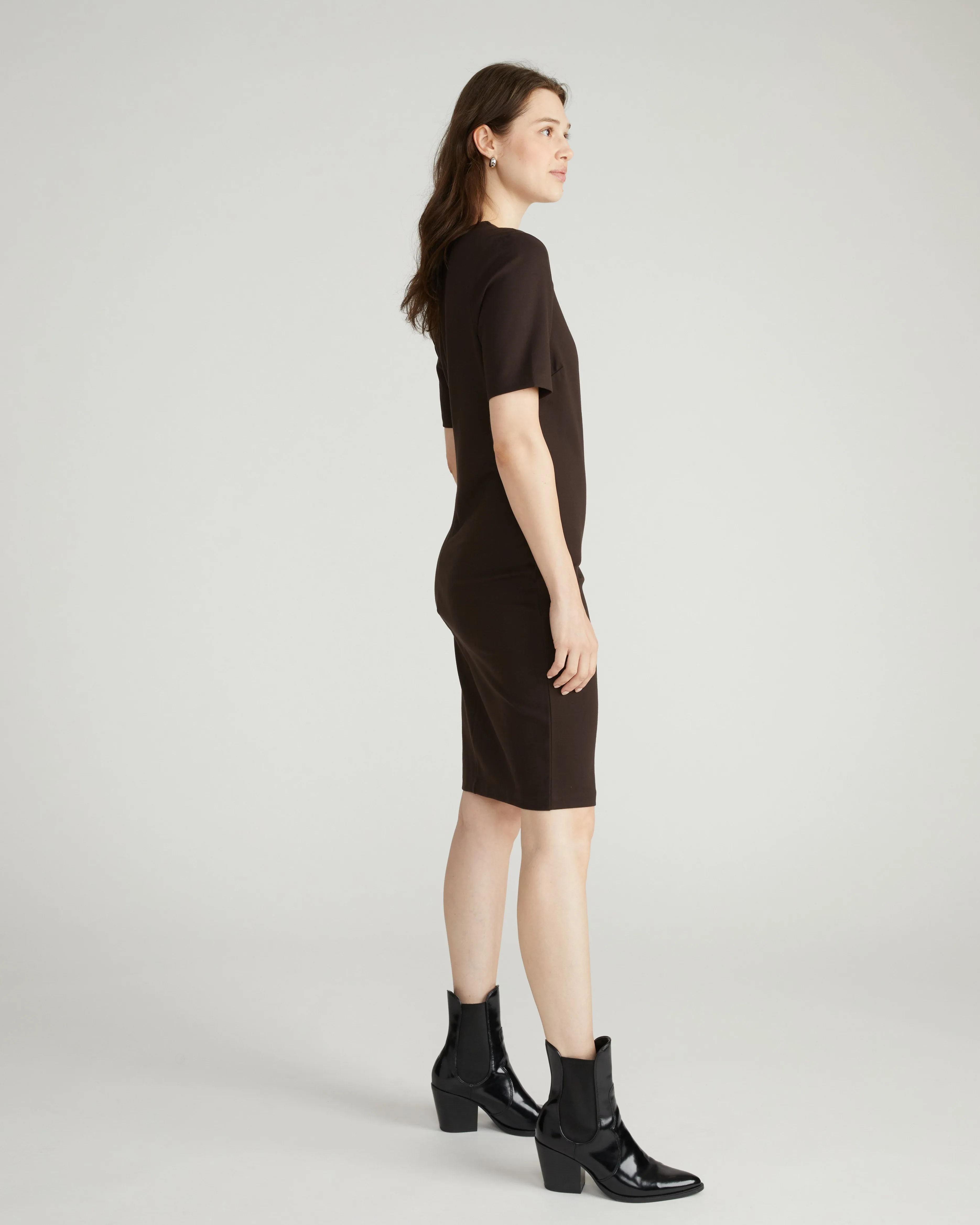 Envelope Neck Ponte Dress - Espresso sold by Universal Standard product image thumbnail 2