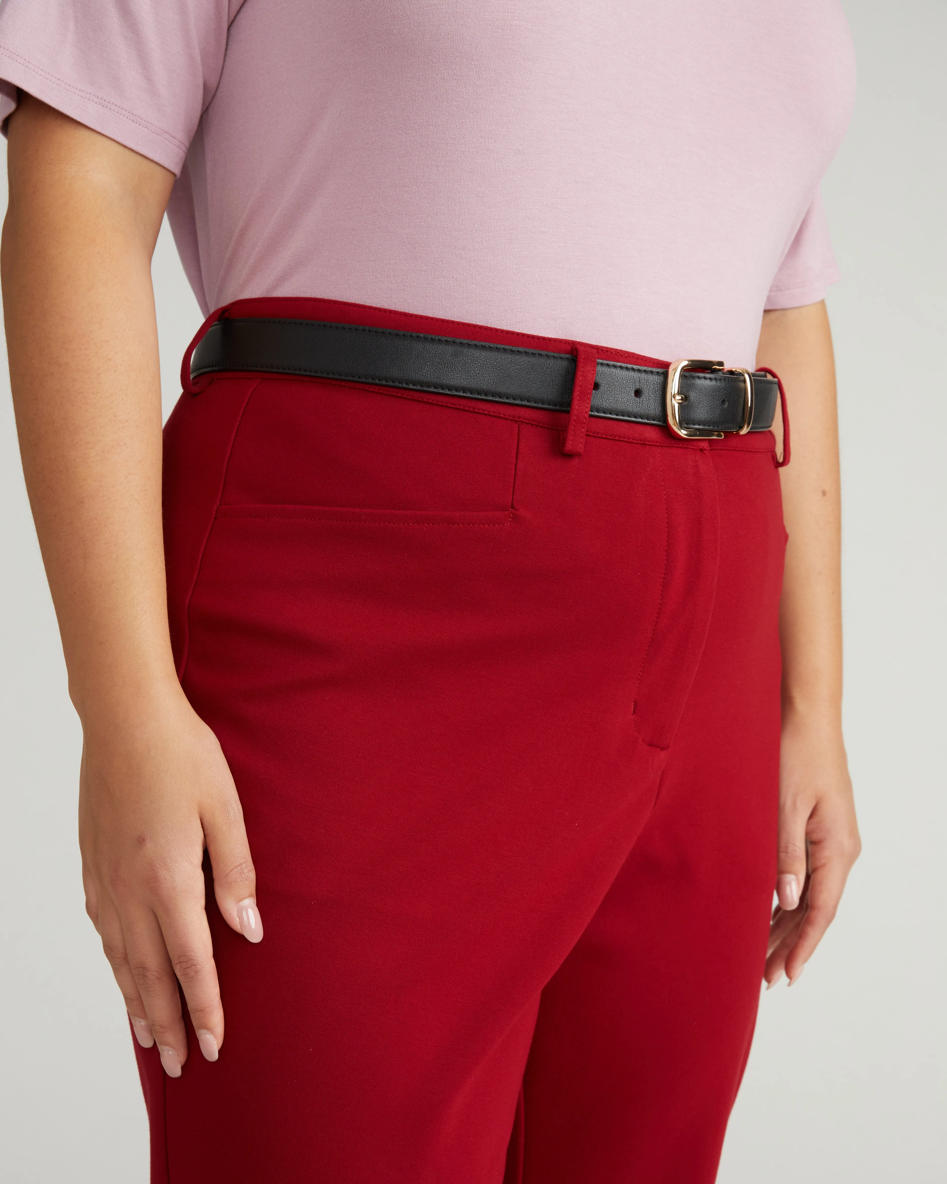 Cigarette Ponte Pants - Garnet sold by Universal Standard product image thumbnail 4