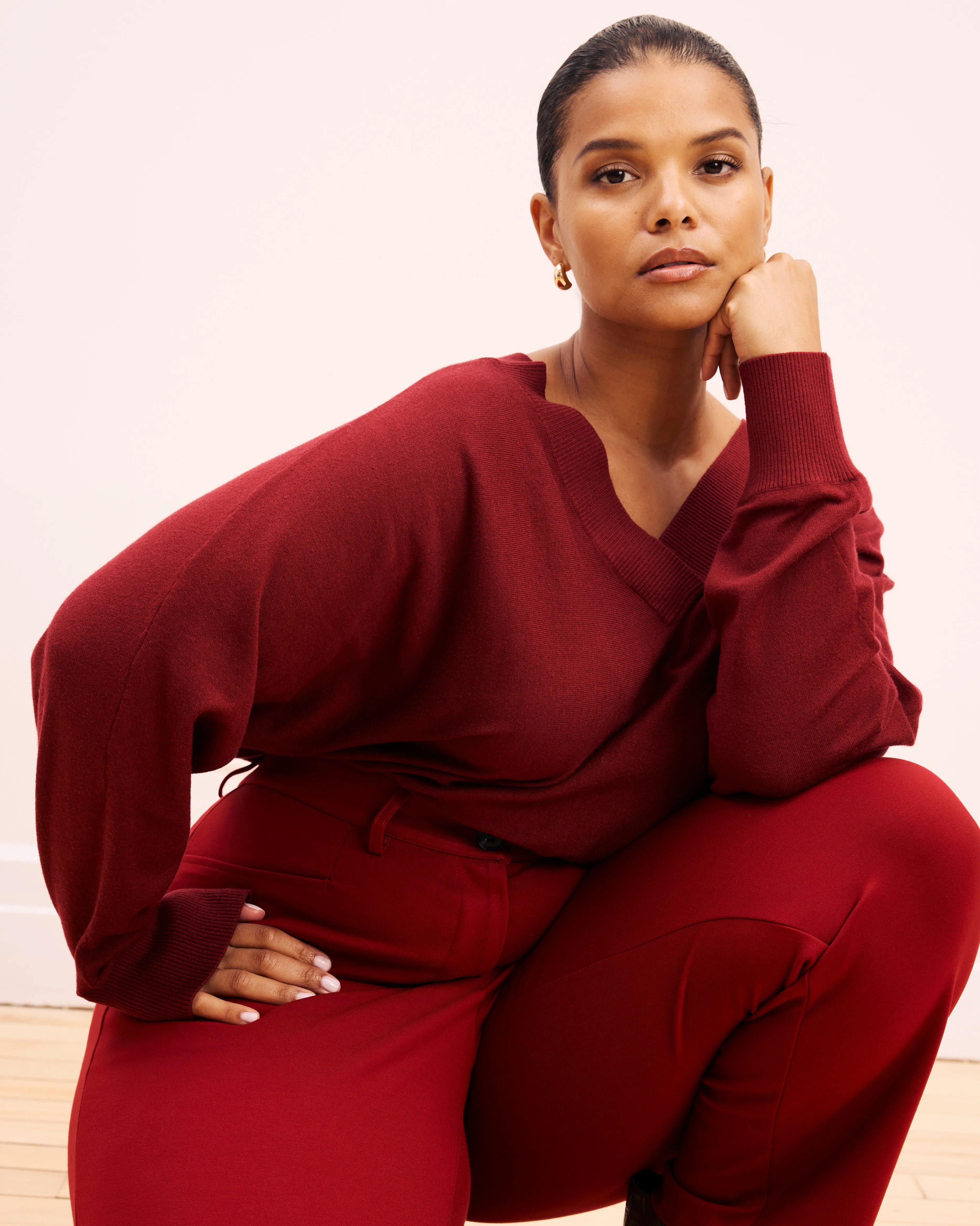 Cigarette Ponte Pants - Garnet sold by Universal Standard product image thumbnail 2