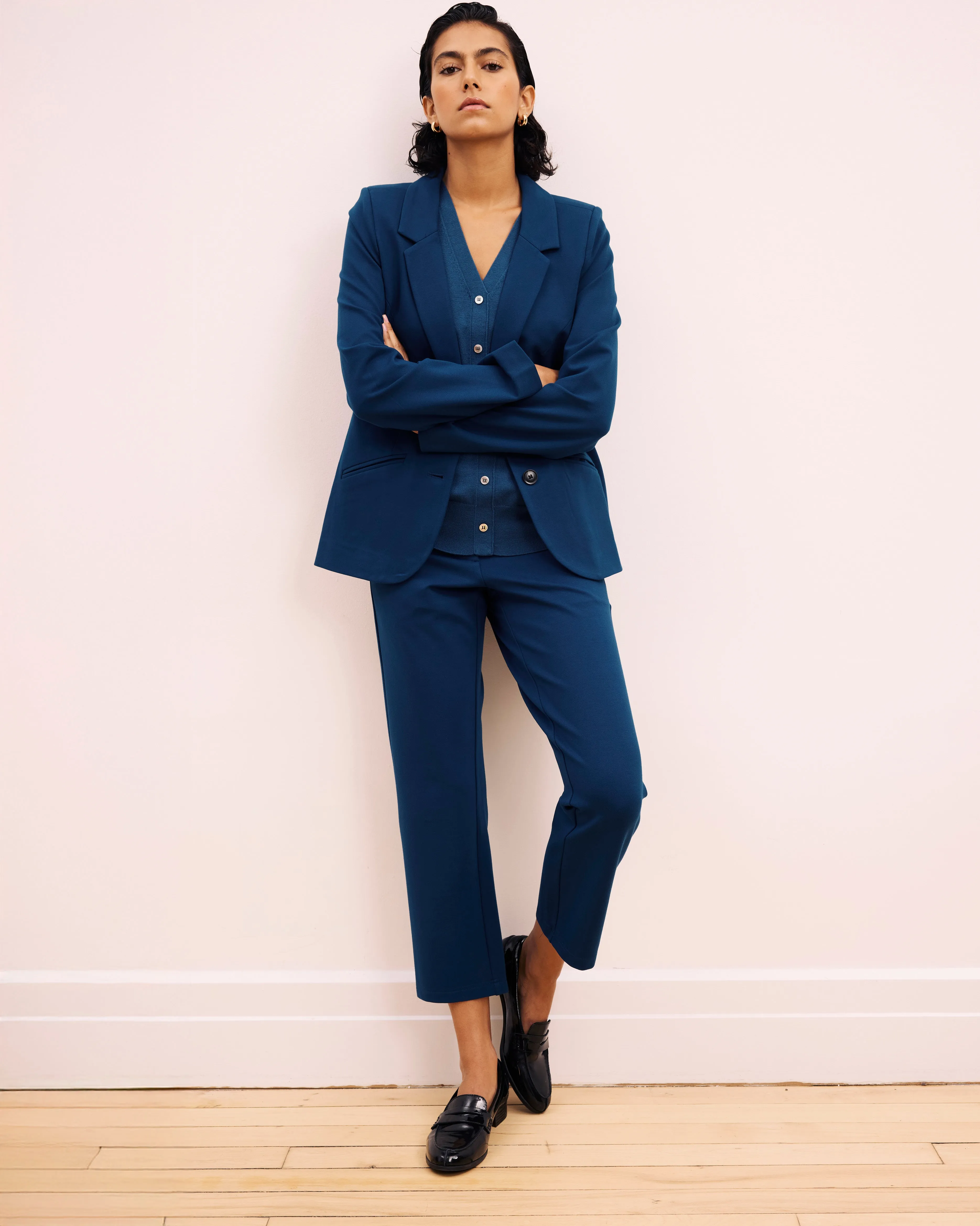 Cigarette Ponte Pants - Deep Teal sold by Universal Standard