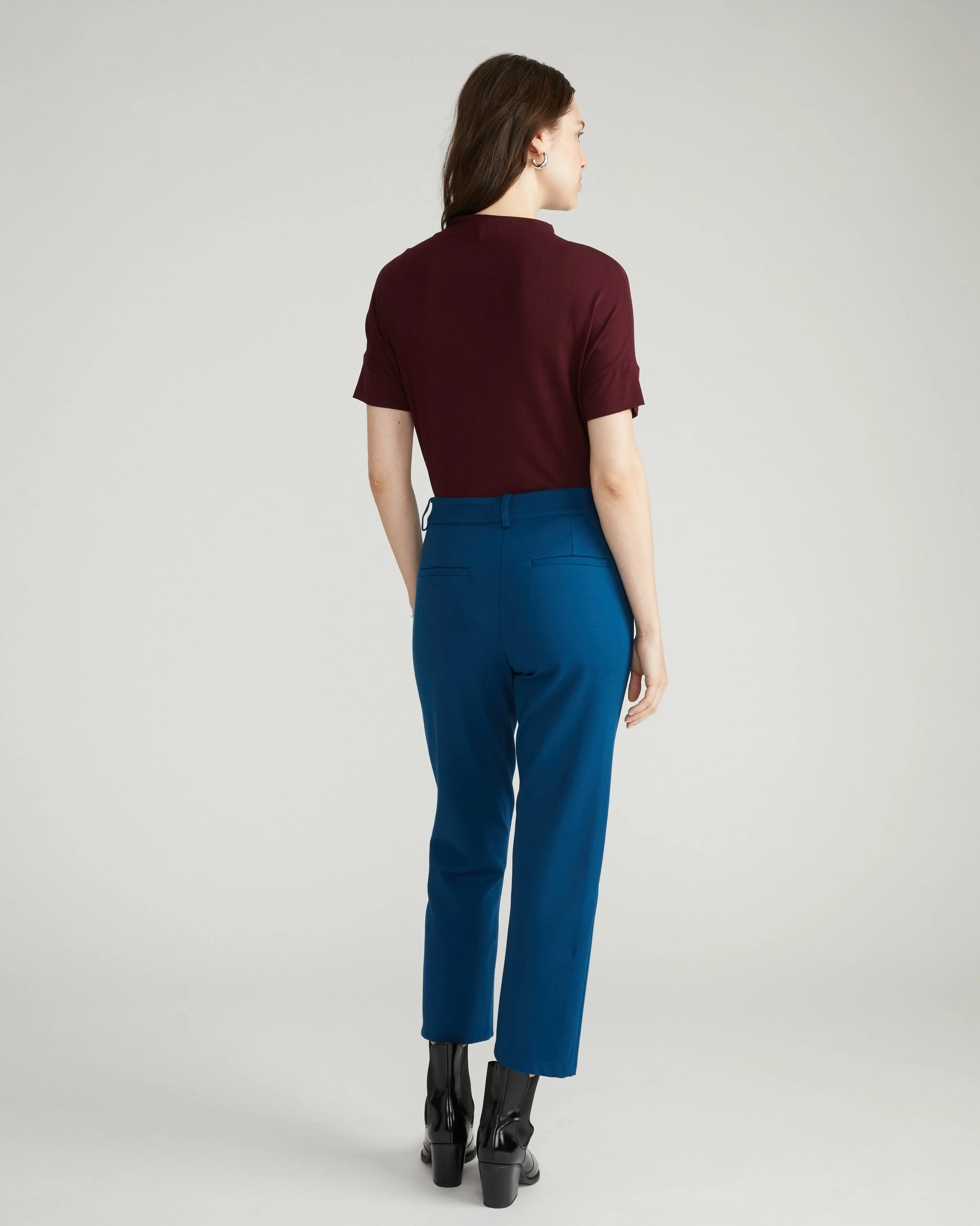 Cigarette Ponte Pants - Deep Teal sold by Universal Standard product image thumbnail 4