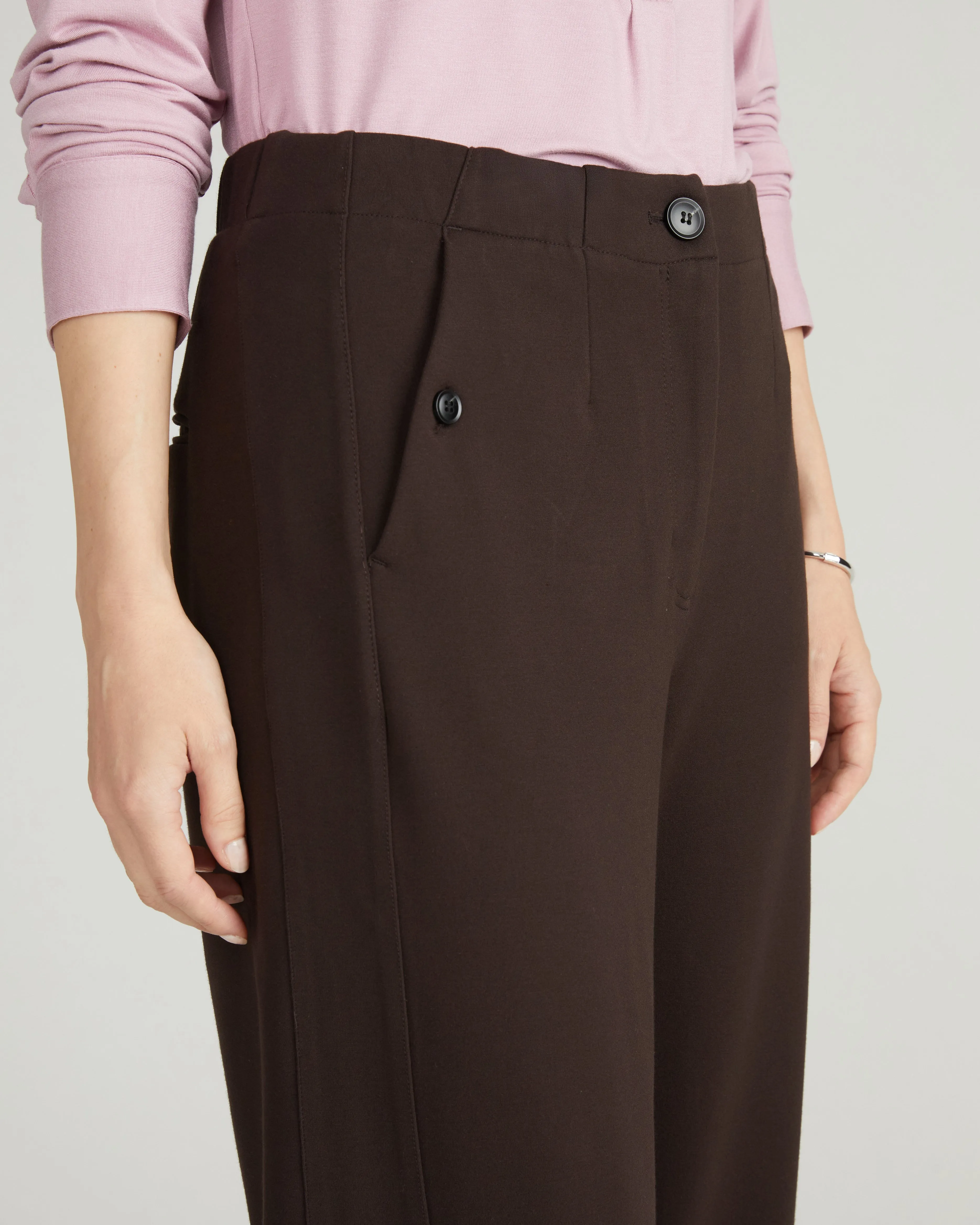 Audrey Tailored Ponte Pants - Espresso sold by Universal Standard product image thumbnail 2