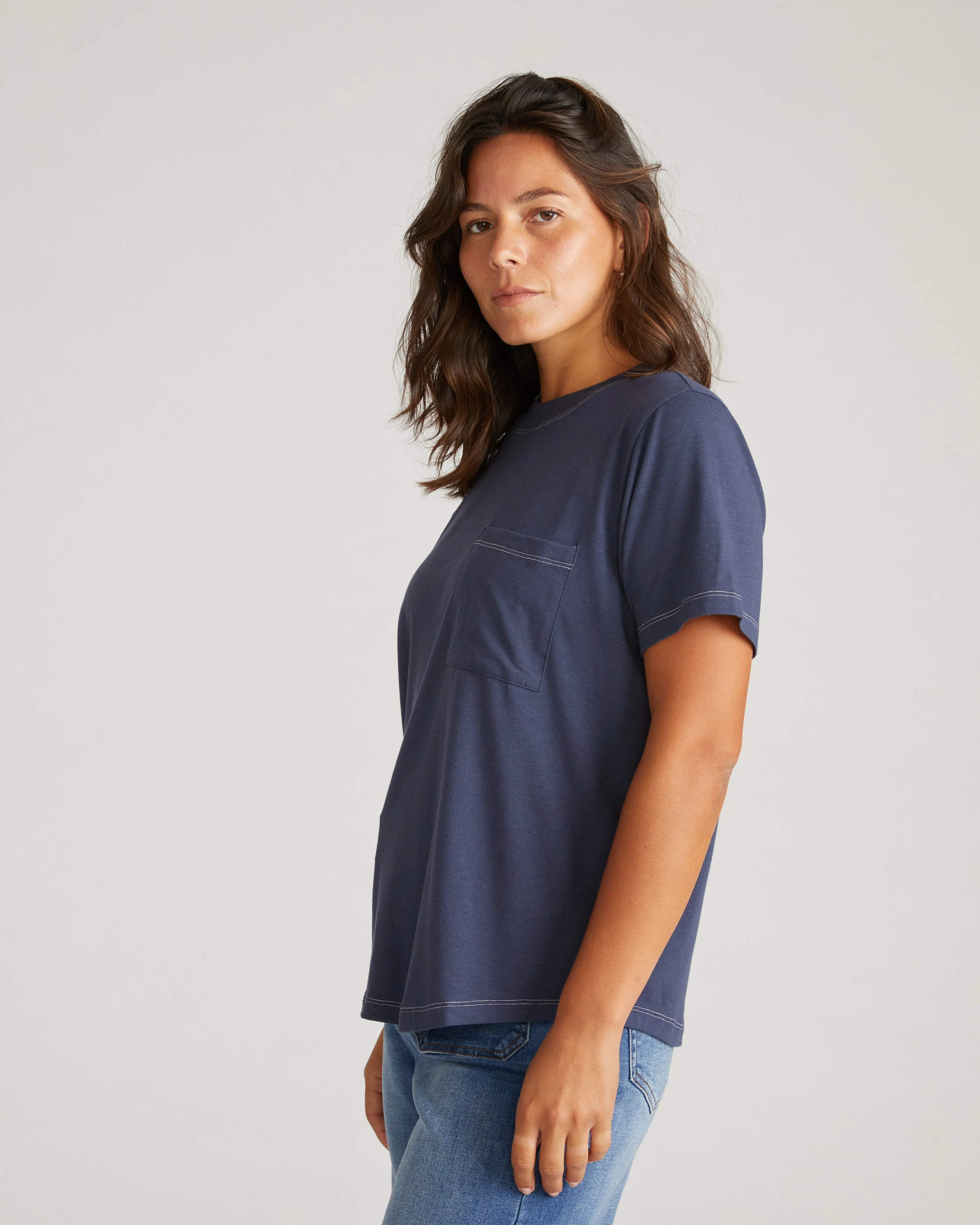 Garcon Tee - Washed Indigo sold by Universal Standard product image thumbnail 3