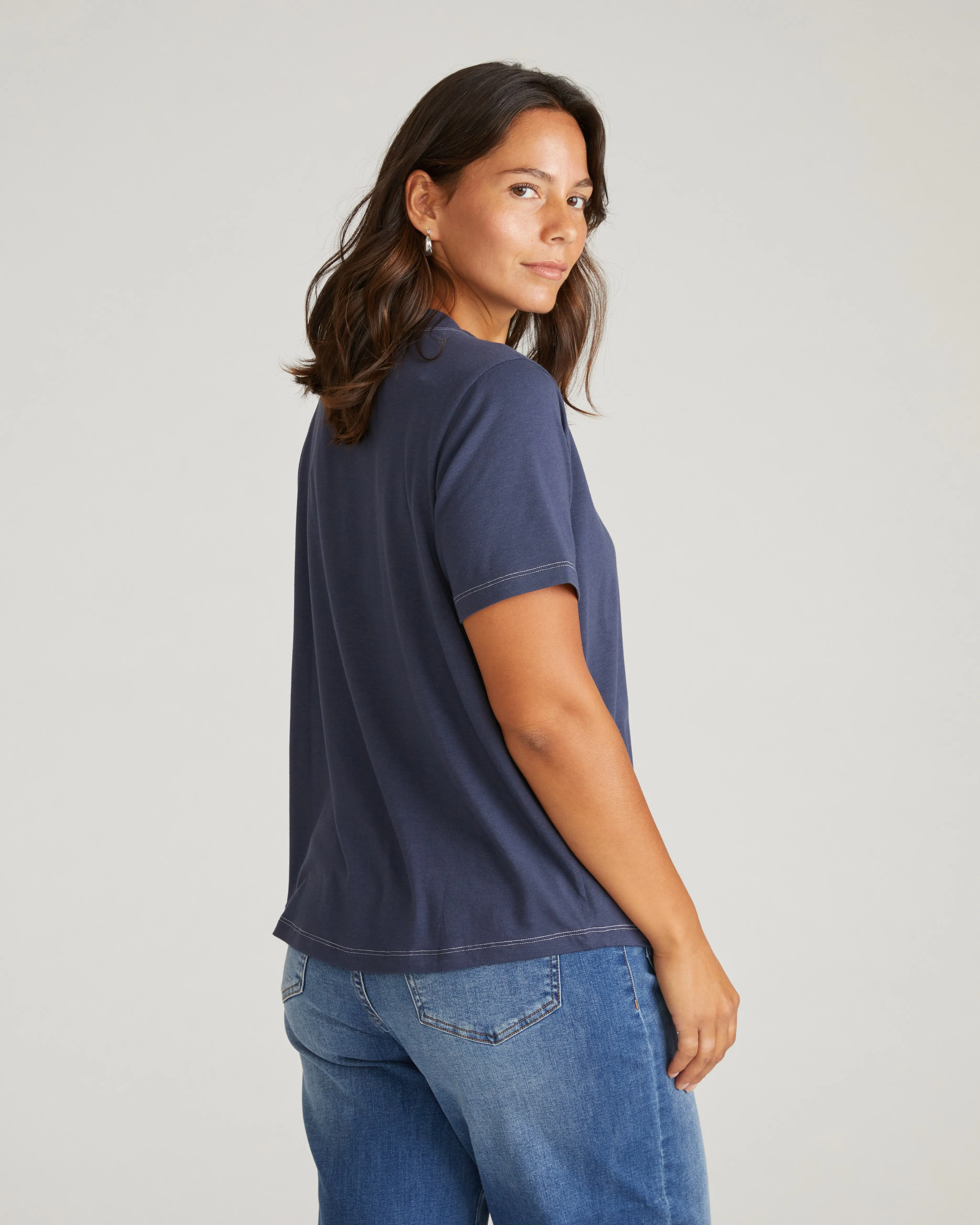Garcon Tee - Washed Indigo sold by Universal Standard product image thumbnail 2