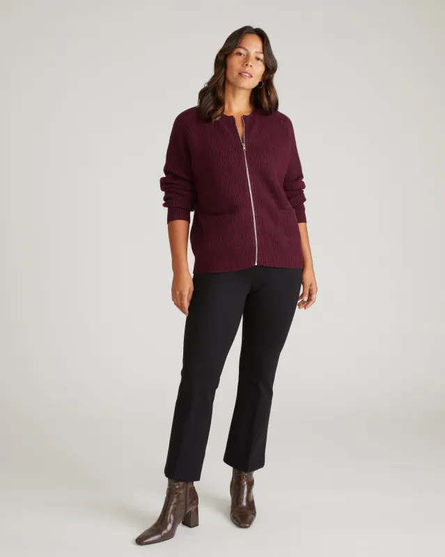 Better-Than-Wool Zip Cardigan - Gamay sold by Universal Standard