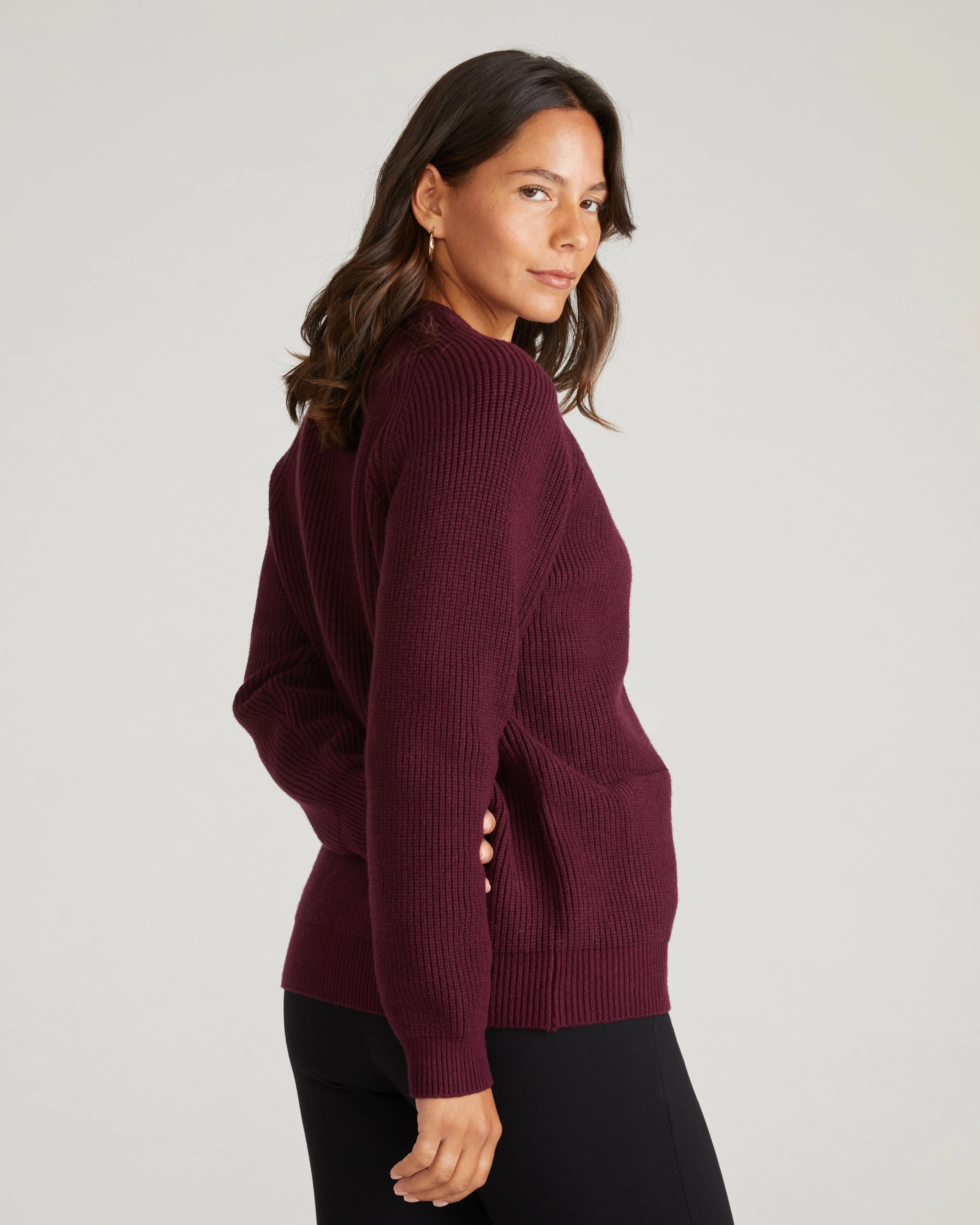Better-Than-Wool Zip Cardigan - Gamay sold by Universal Standard product image thumbnail 3