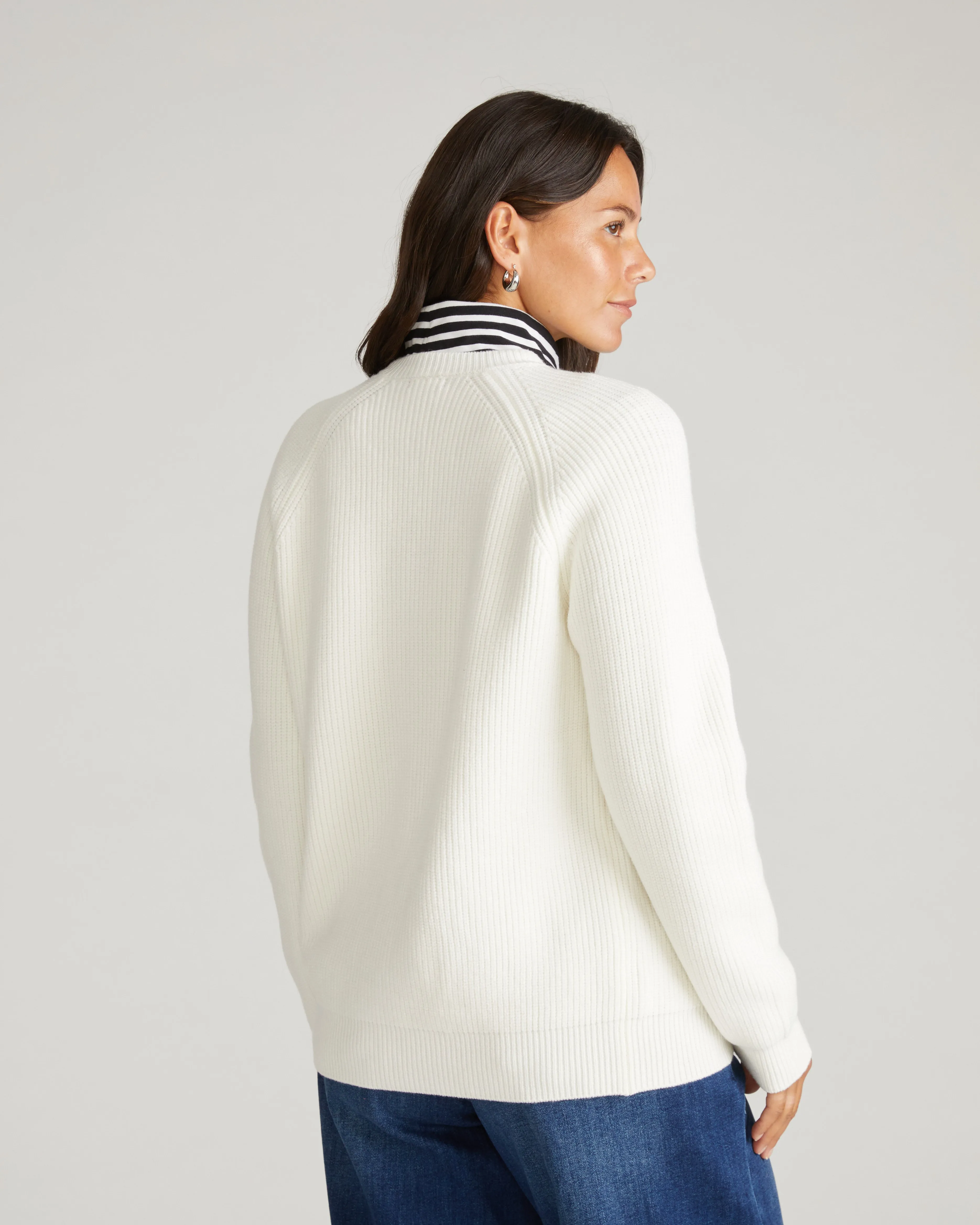 Better-Than-Wool Zip Cardigan - Cream sold by Universal Standard product image thumbnail 3