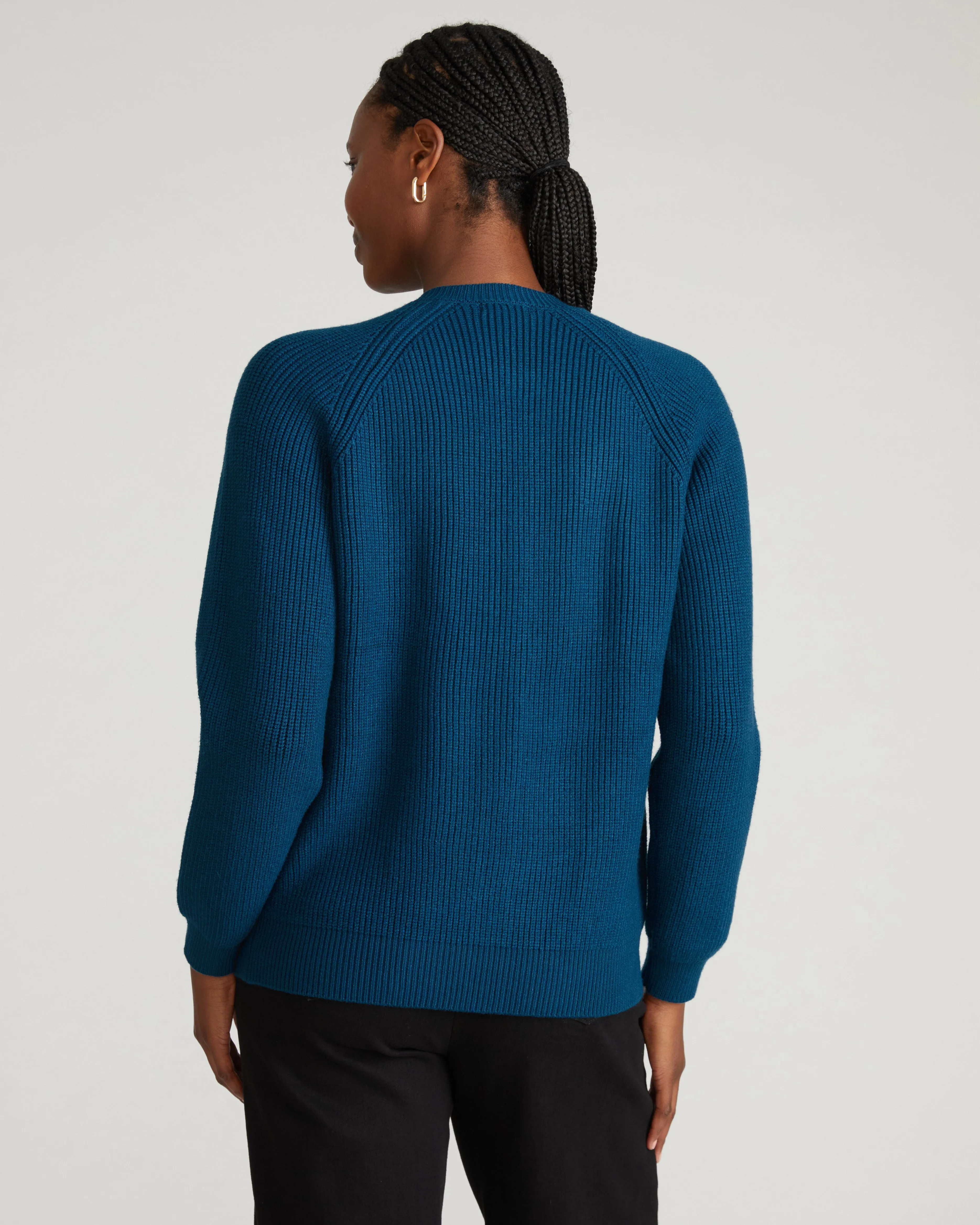 Better-Than-Wool Zip Cardigan - Deep Teal sold by Universal Standard product image thumbnail 3