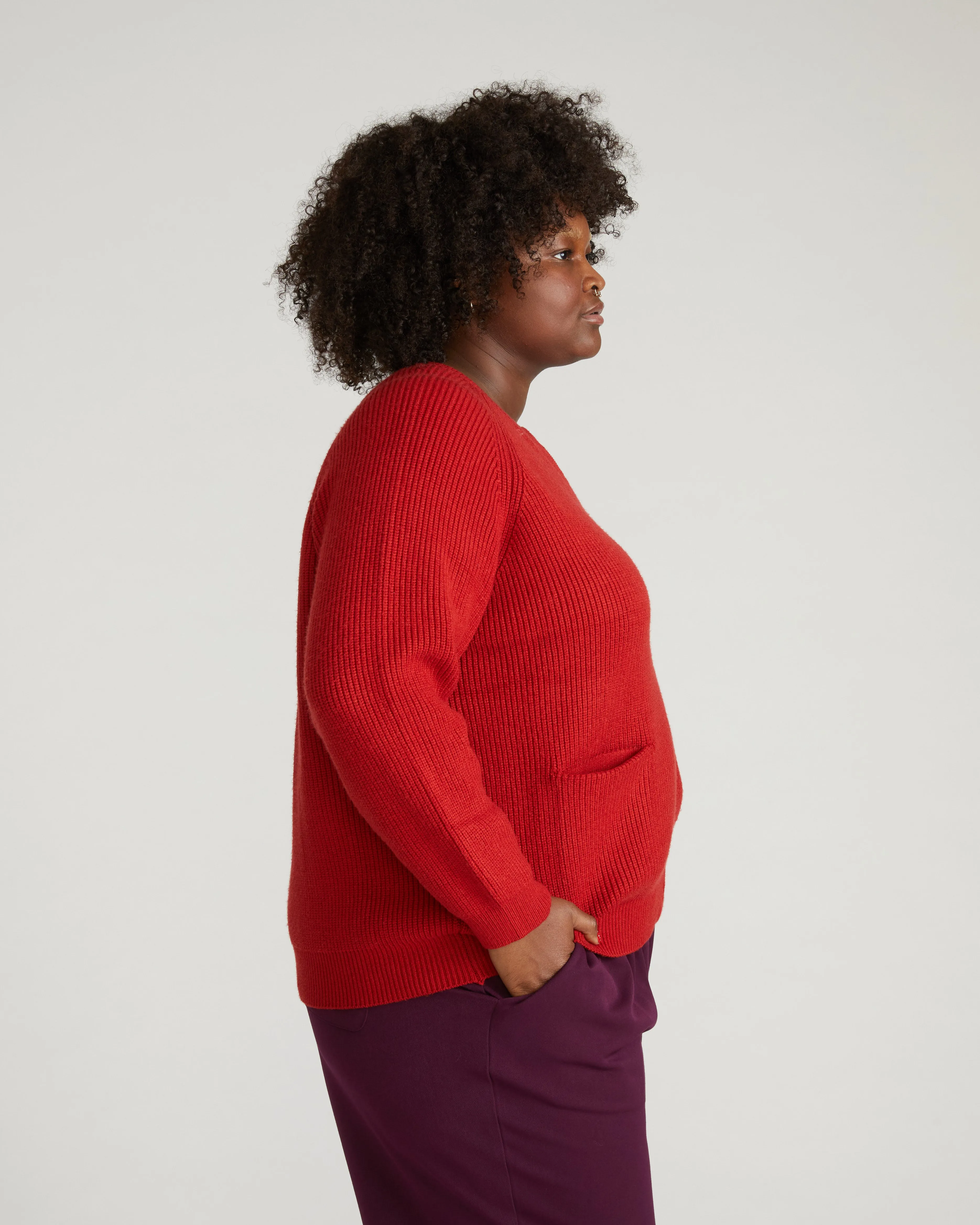 Better-Than-Wool Zip Cardigan - Autumnal Red sold by Universal Standard product image thumbnail 5